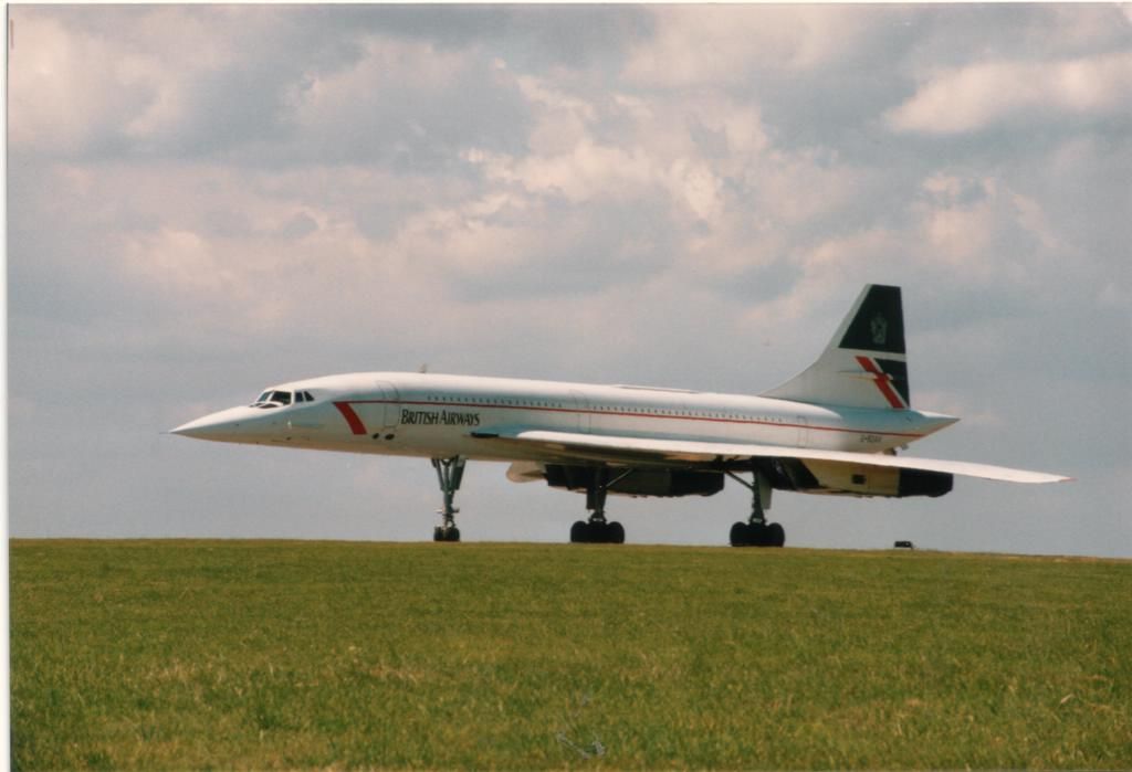 A Concorde on the strip at Manston airfield, Kent