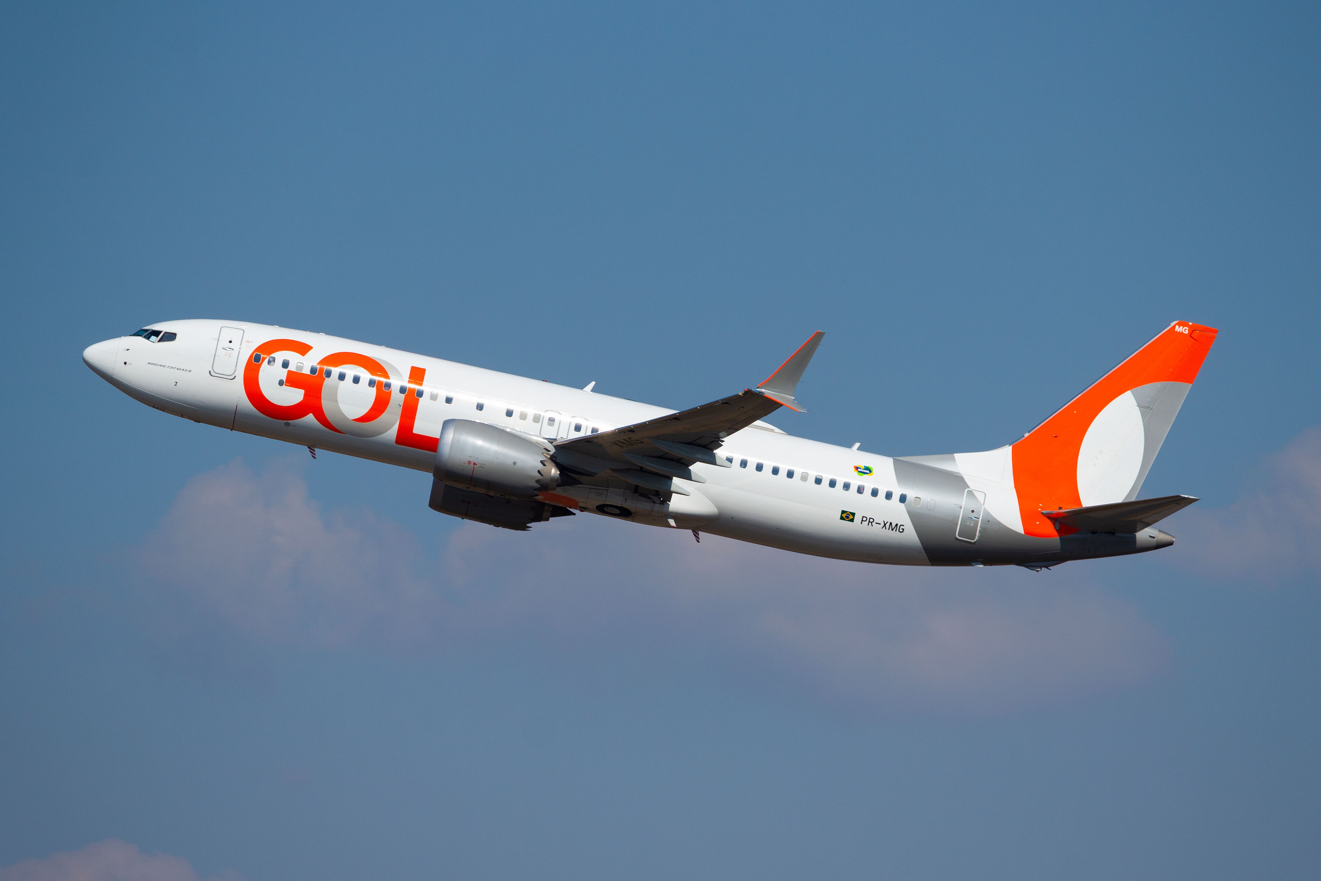 A GOL Boeing 737 MAX aircraft at Guarulhos in Sao Paulo 