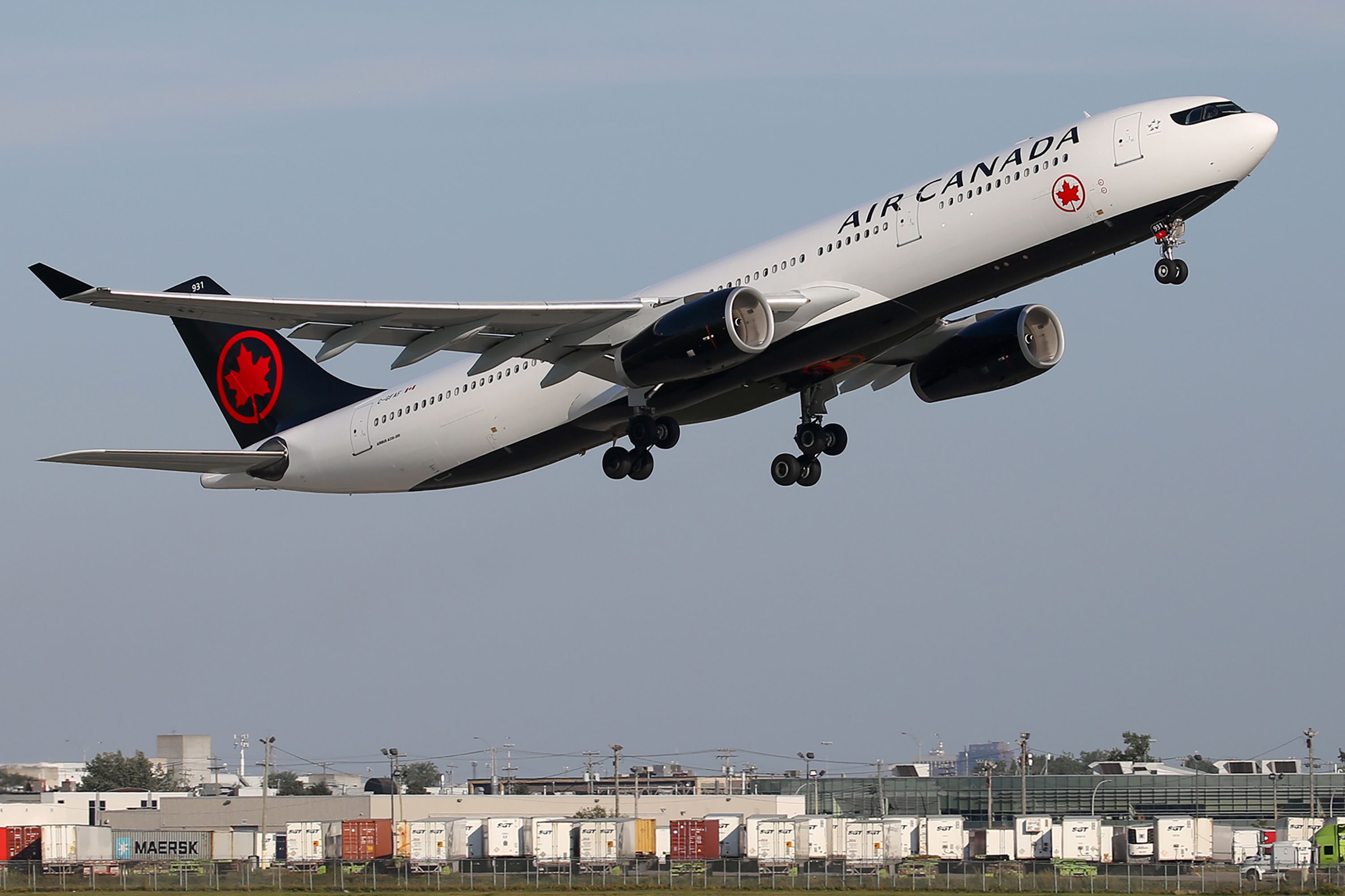 Air Canada A330-300 taking off
