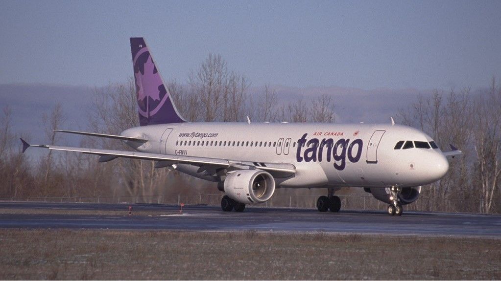 An Air Canada Tango Airbus A320 In Ottawa.