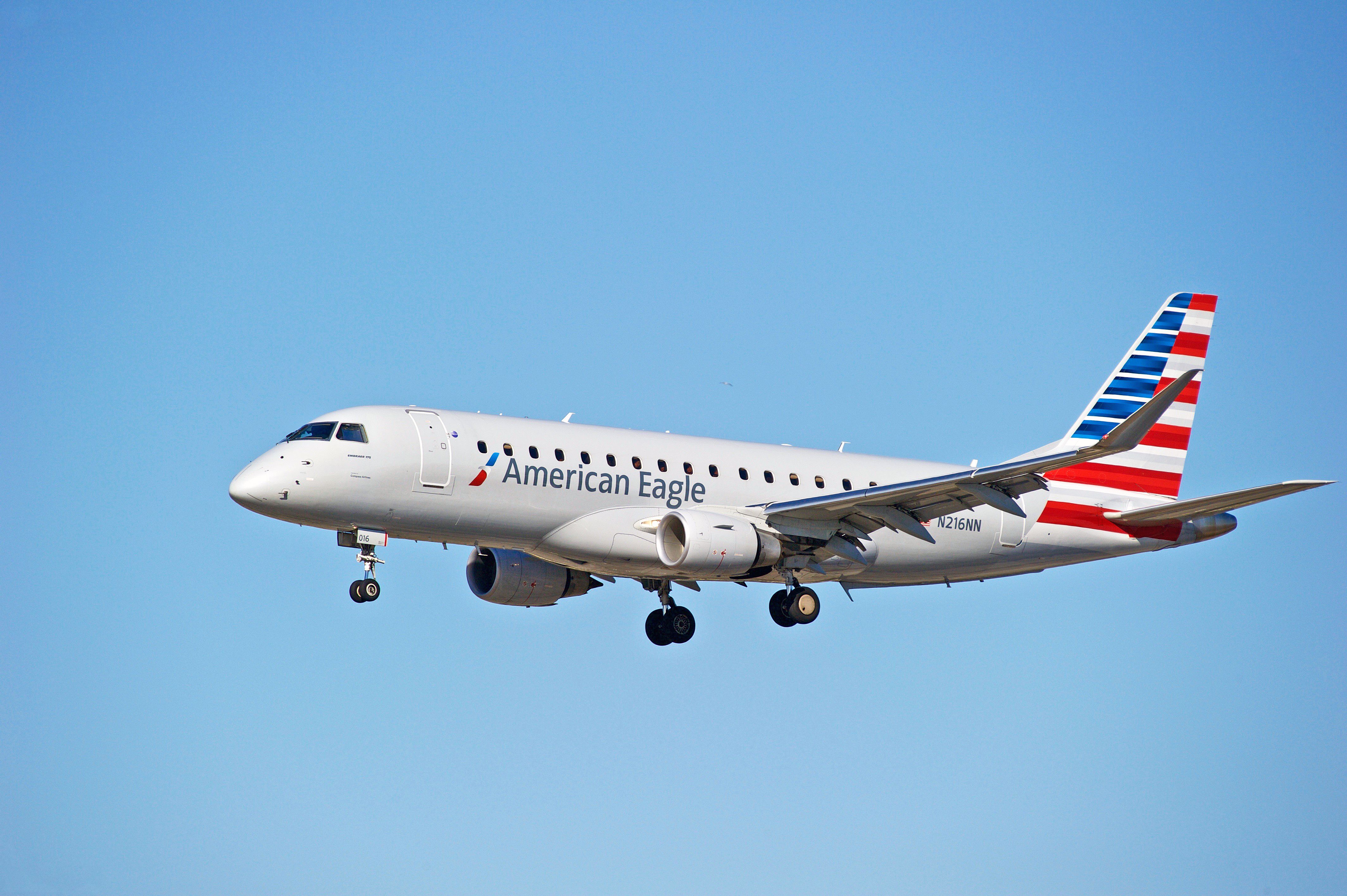 An American Eagle embraer aircraft 