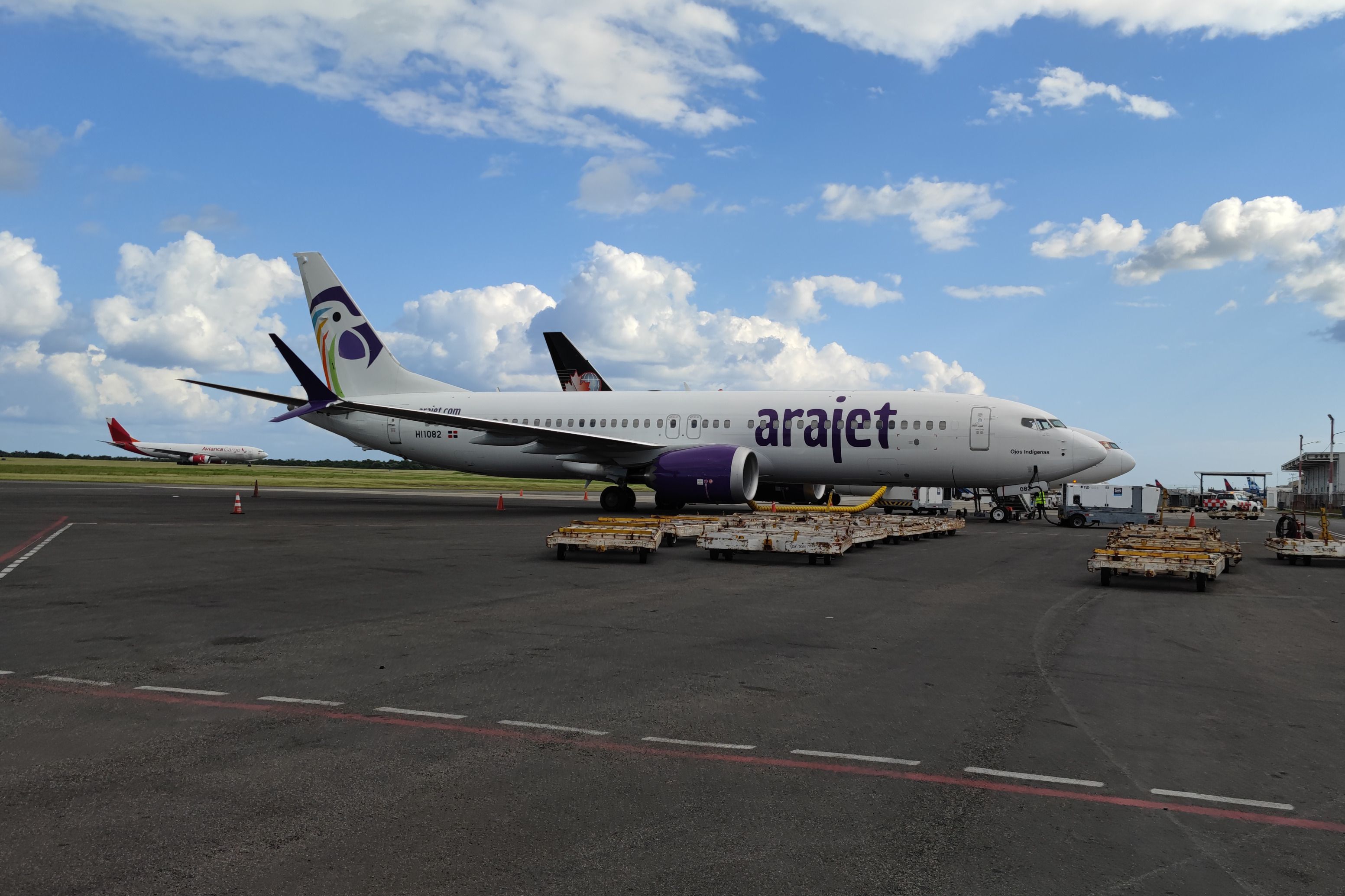 An Arajet Boeing 737 MAX parked in Santo Domingo, the Dominican Republic-1