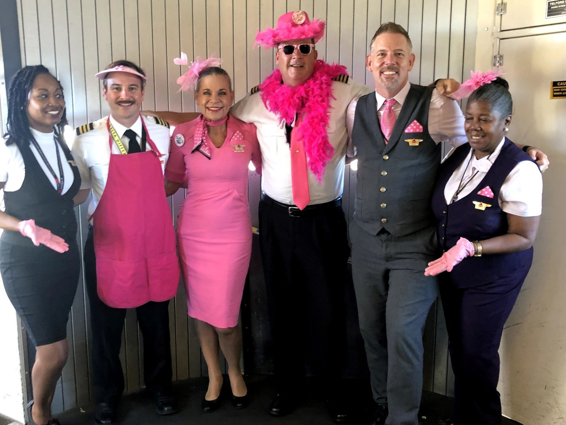 Delta Air Lines BCRF cancer awareness