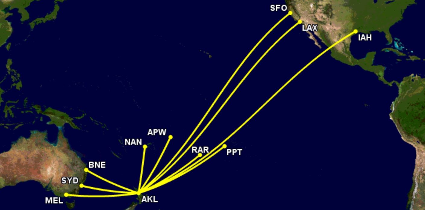 10 Routes Where Air New Zealand Is Flying Its Boeing 777s This Week