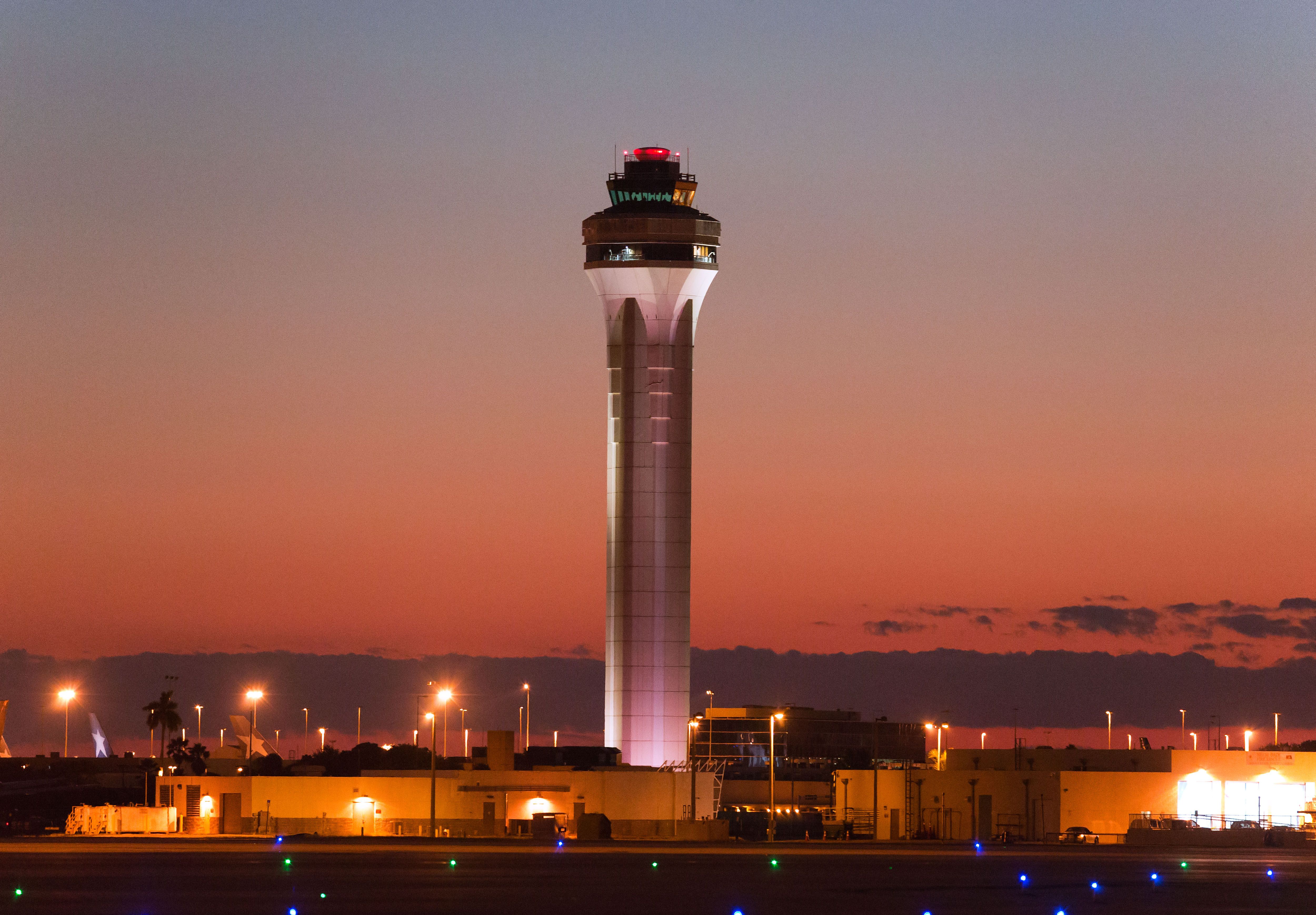 The Miami International Airport ATC tower.