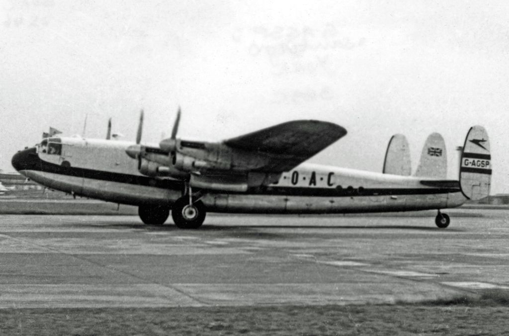 A BOAC Avro York about to take off.