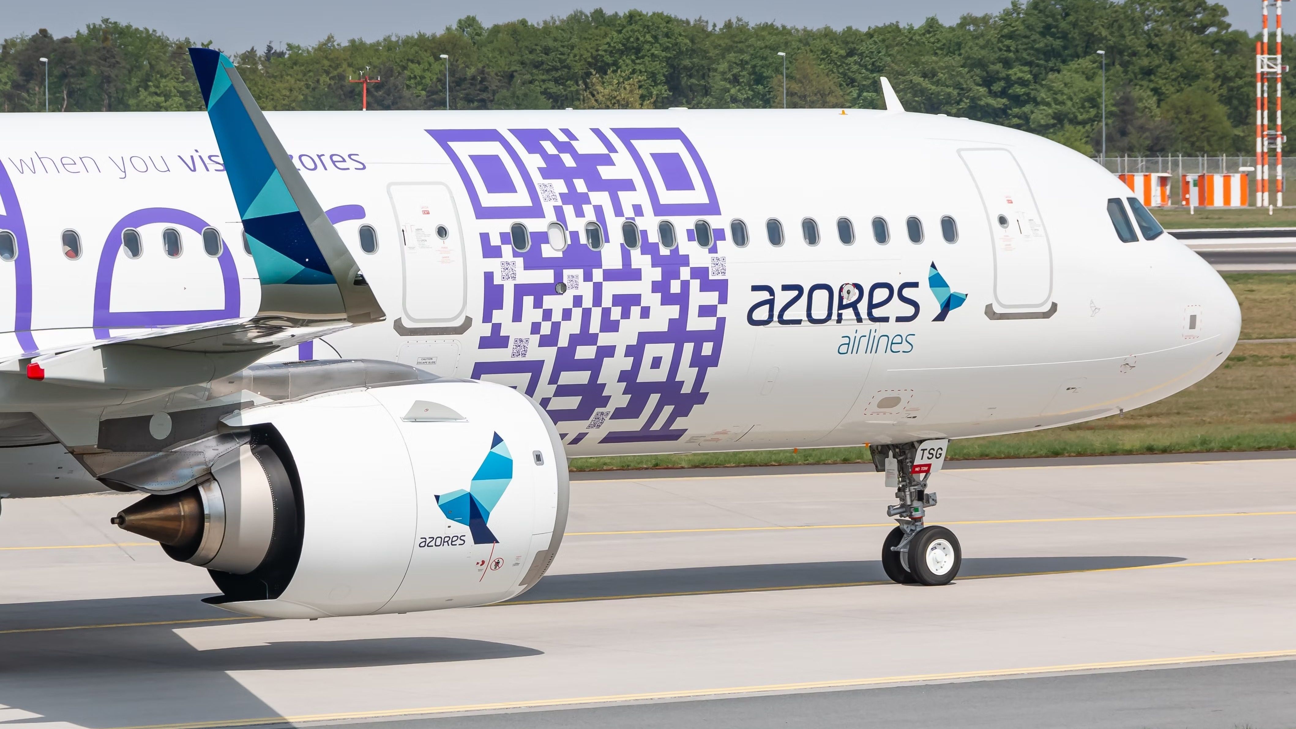 Azores Airlines A321neo taxiing