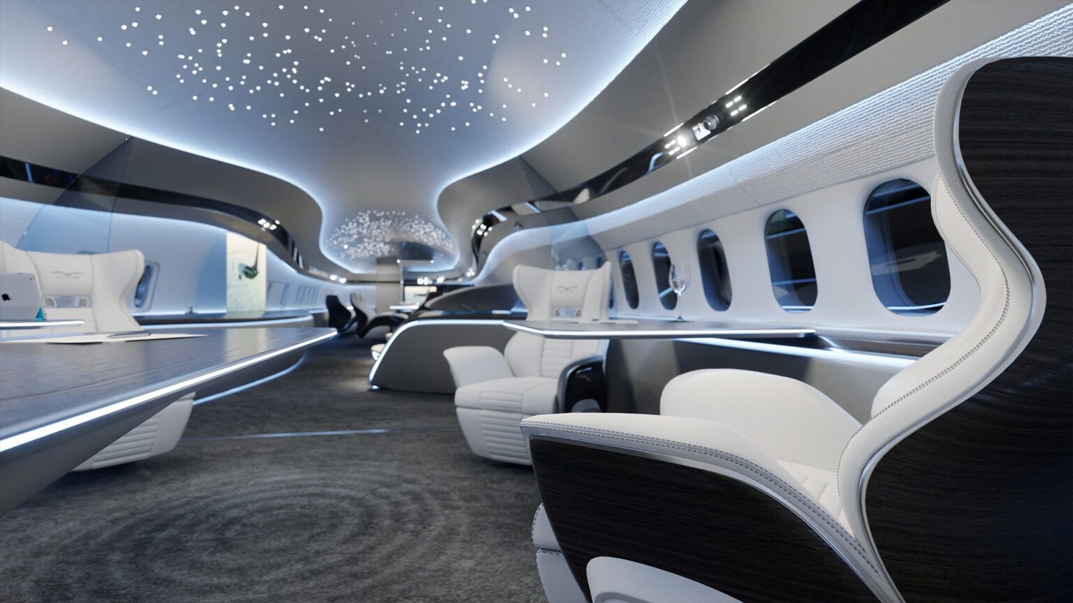 BBJ Max 7 Renderings and Animation by SkyStyle