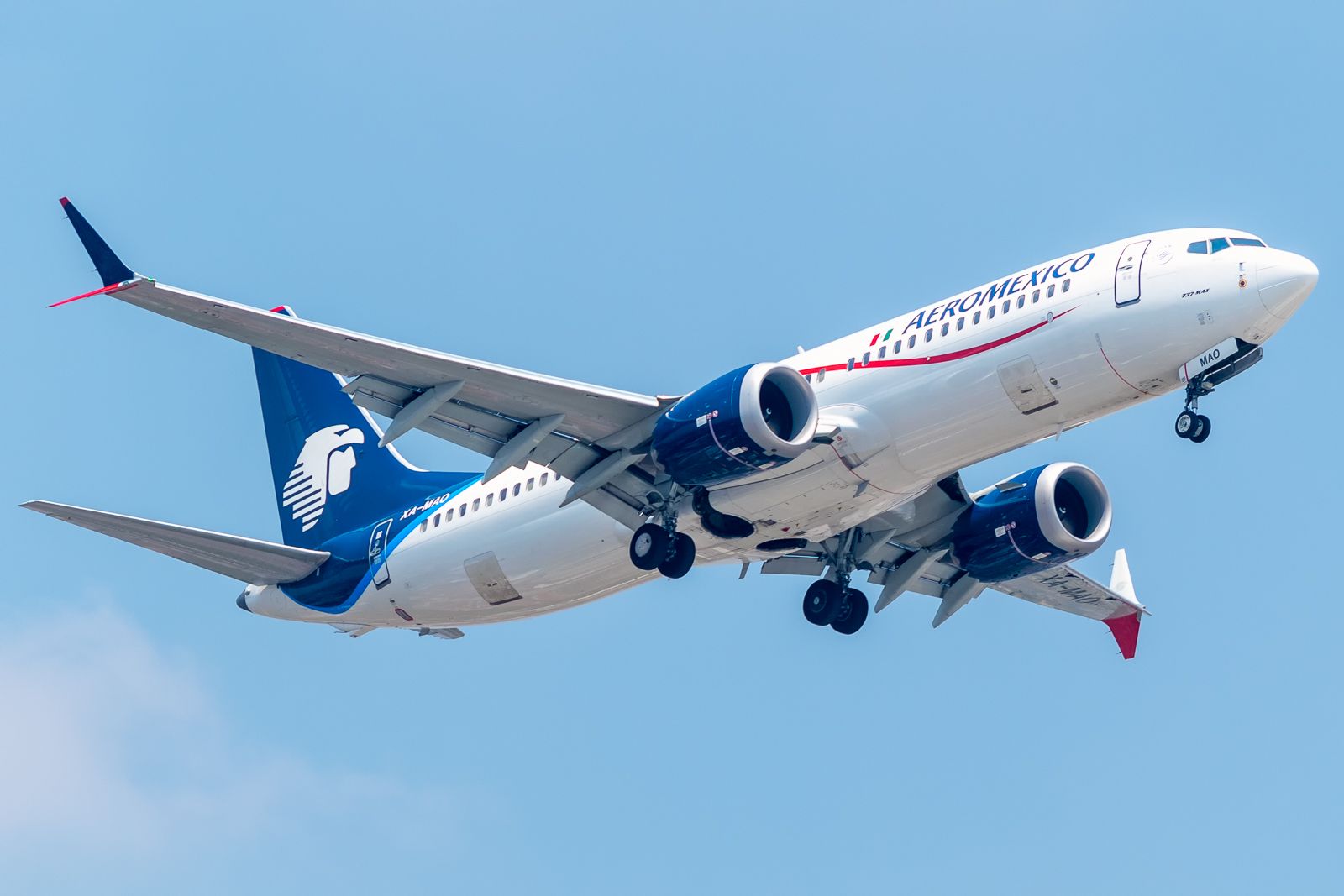 Boeing B737-8MAX XA-MAO Aeroméxico MMMX Aug 9 2021 AF 01