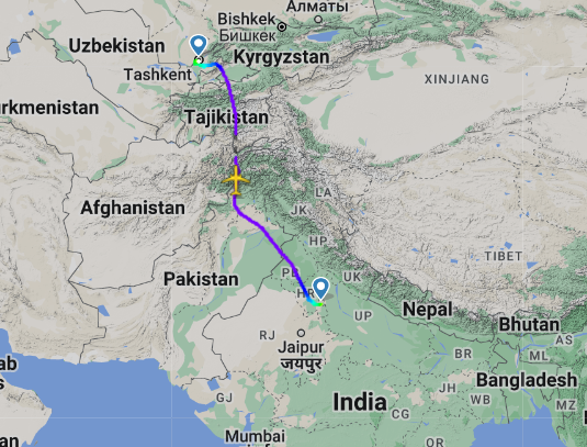 IndiGo Begins Delhi-Tashkent Non-Stop Airbus A320 Service