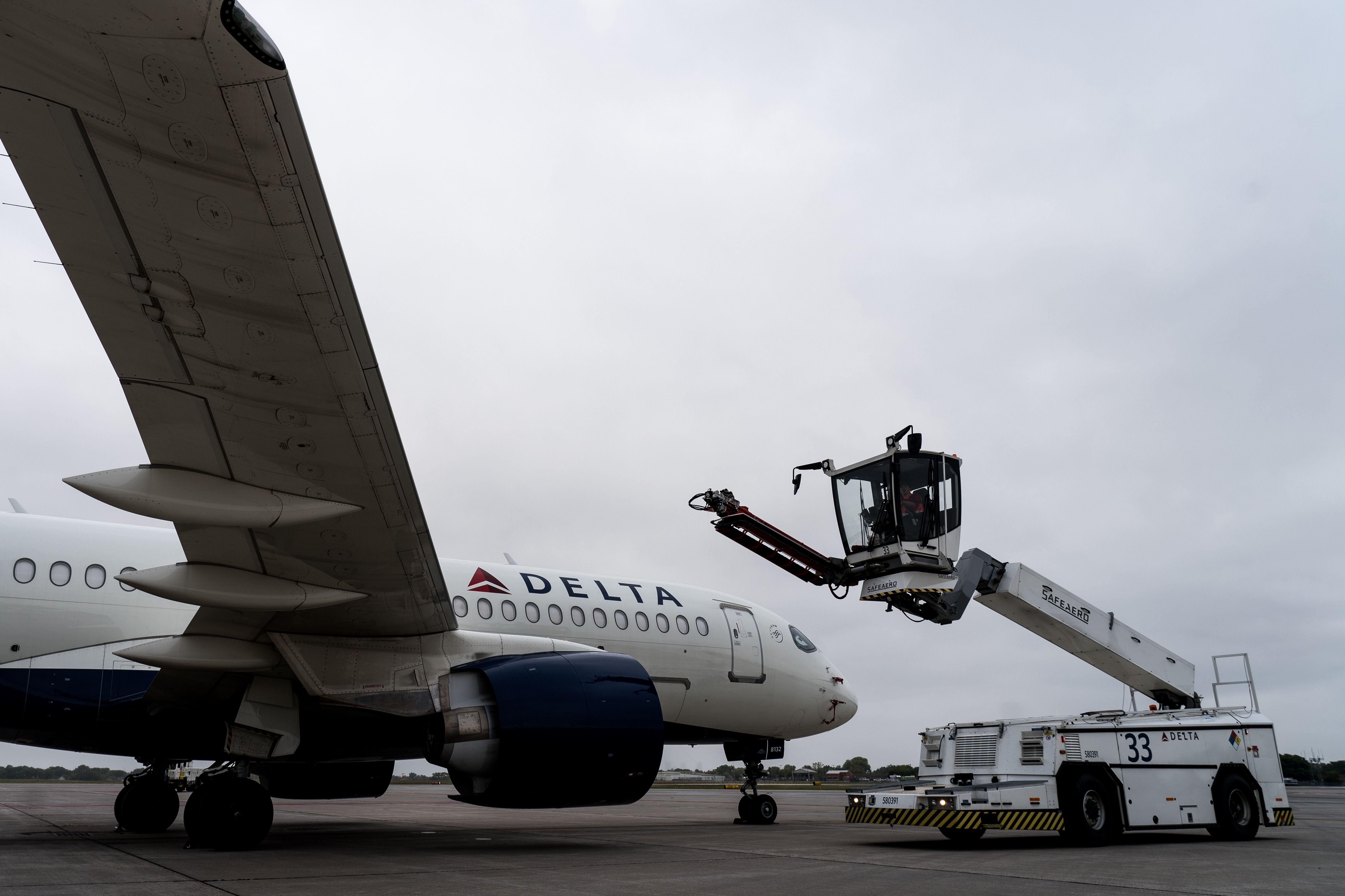 Delta Air Lines' deicing bootcamp at Minneapolis St. Paul International Airport.
