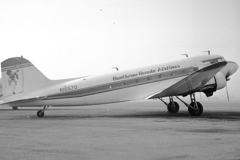 DC-3Hawthorne Nevada Airlines flight 708