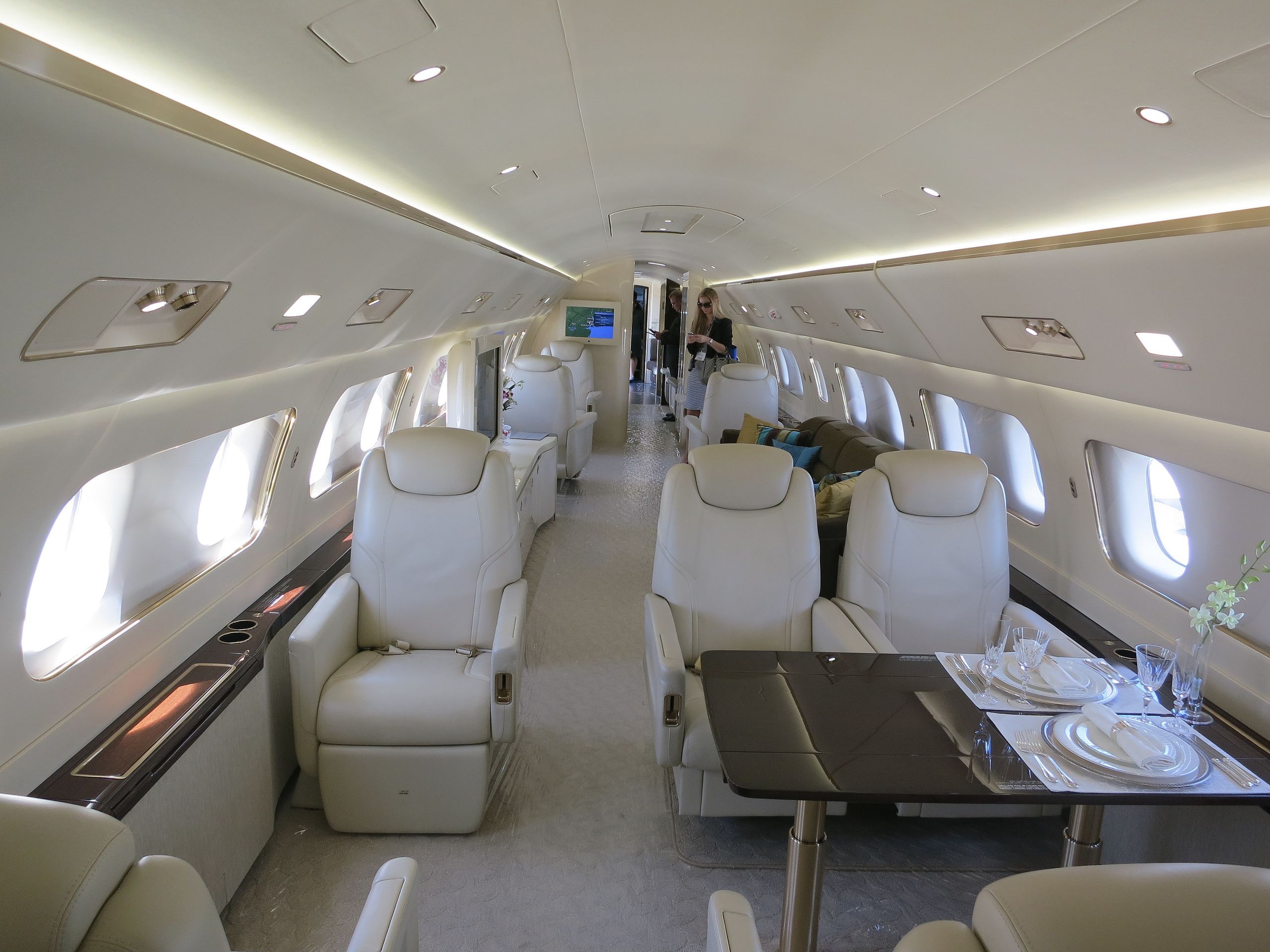 Embraer Lineage jet cabin