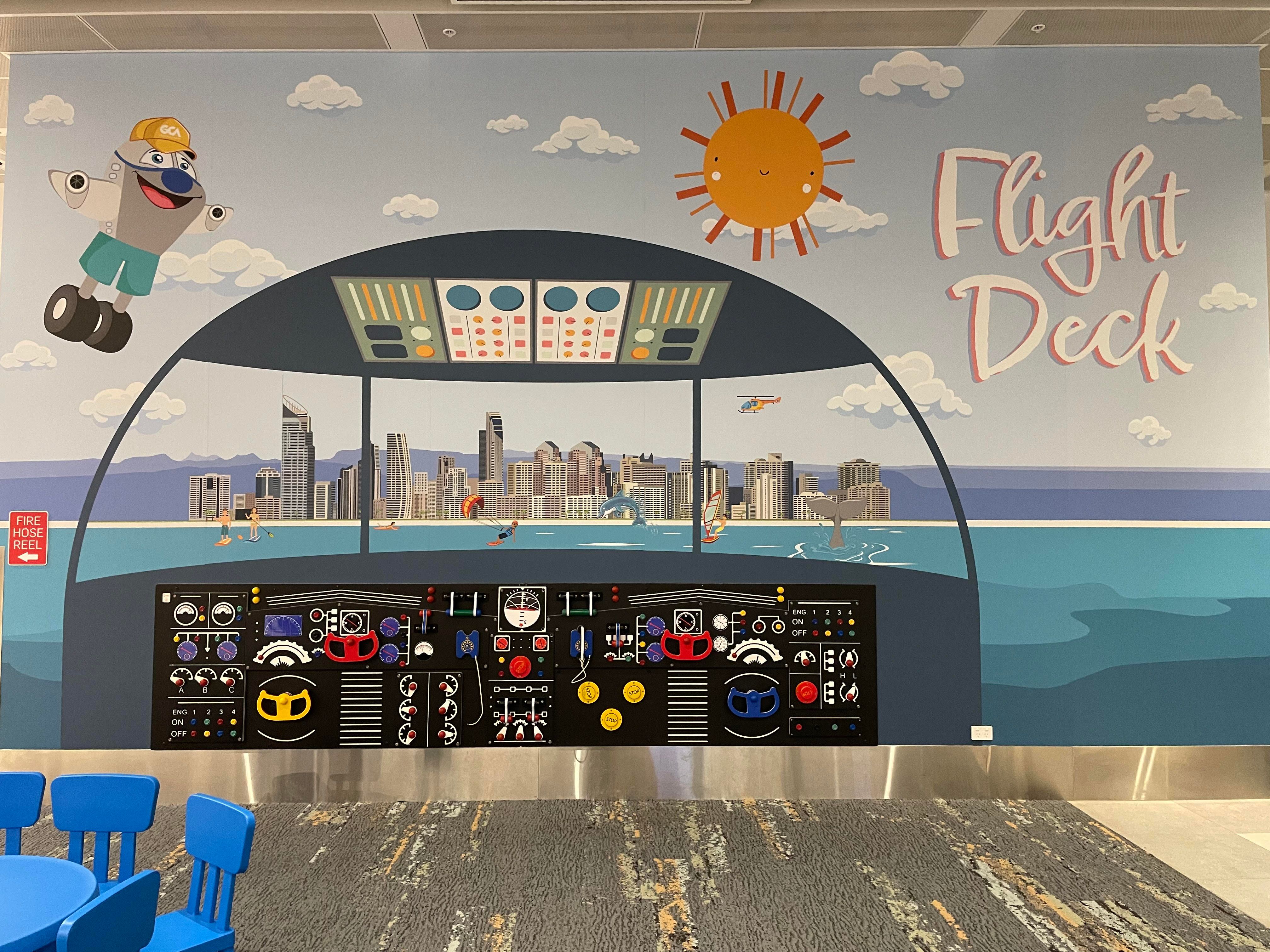 Kids flight wall