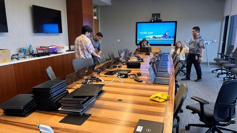 Laptop Donation at Hawaiian Airlines