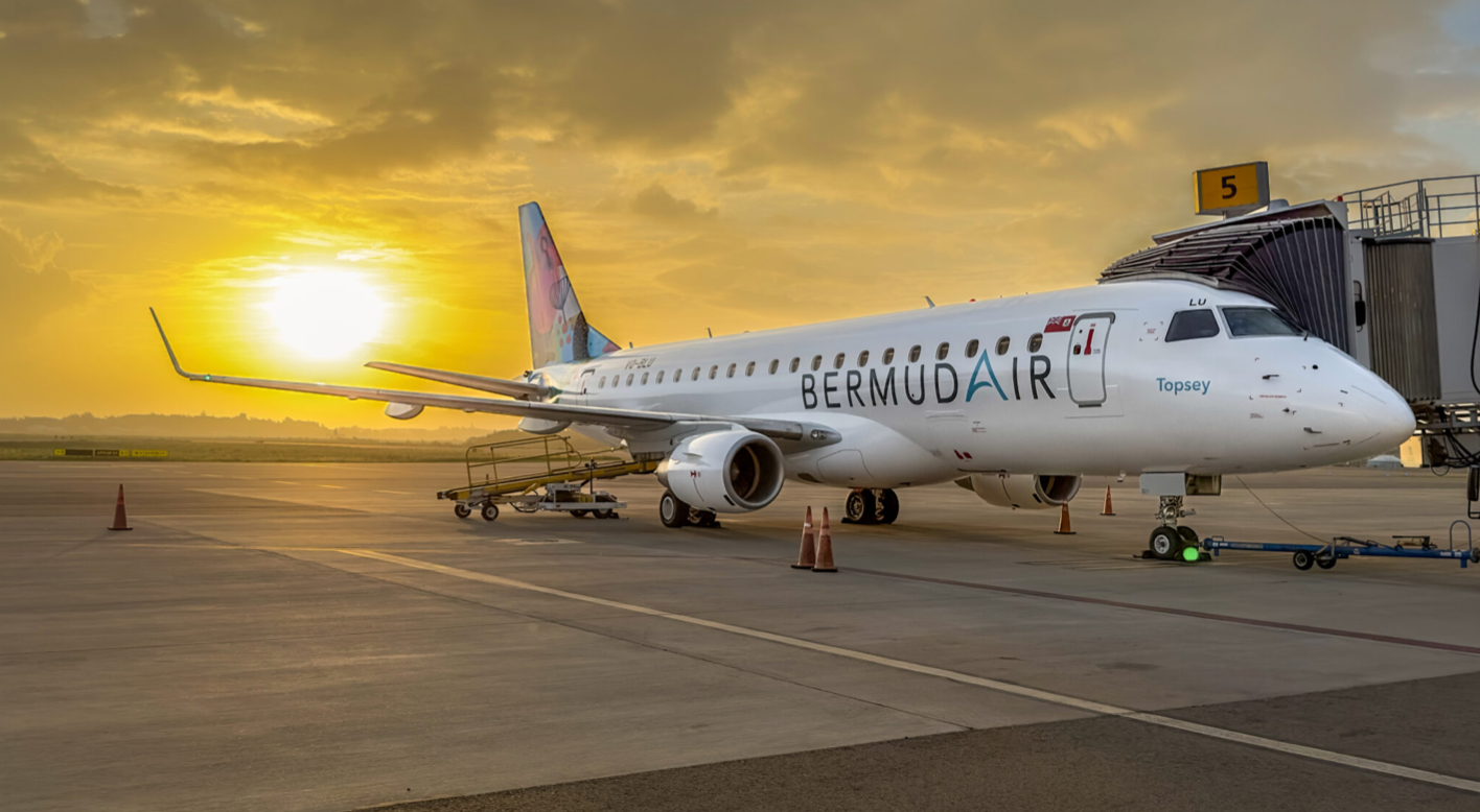 BermudAir E175 at gate