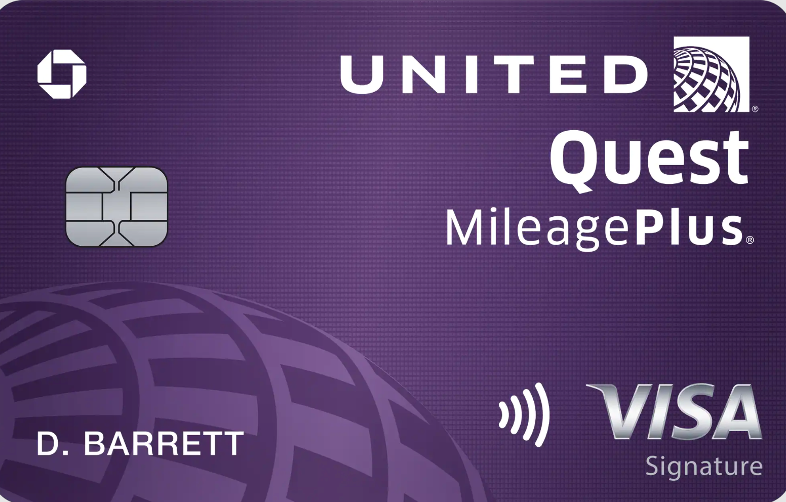 A Screenshot of the United Quest Card.