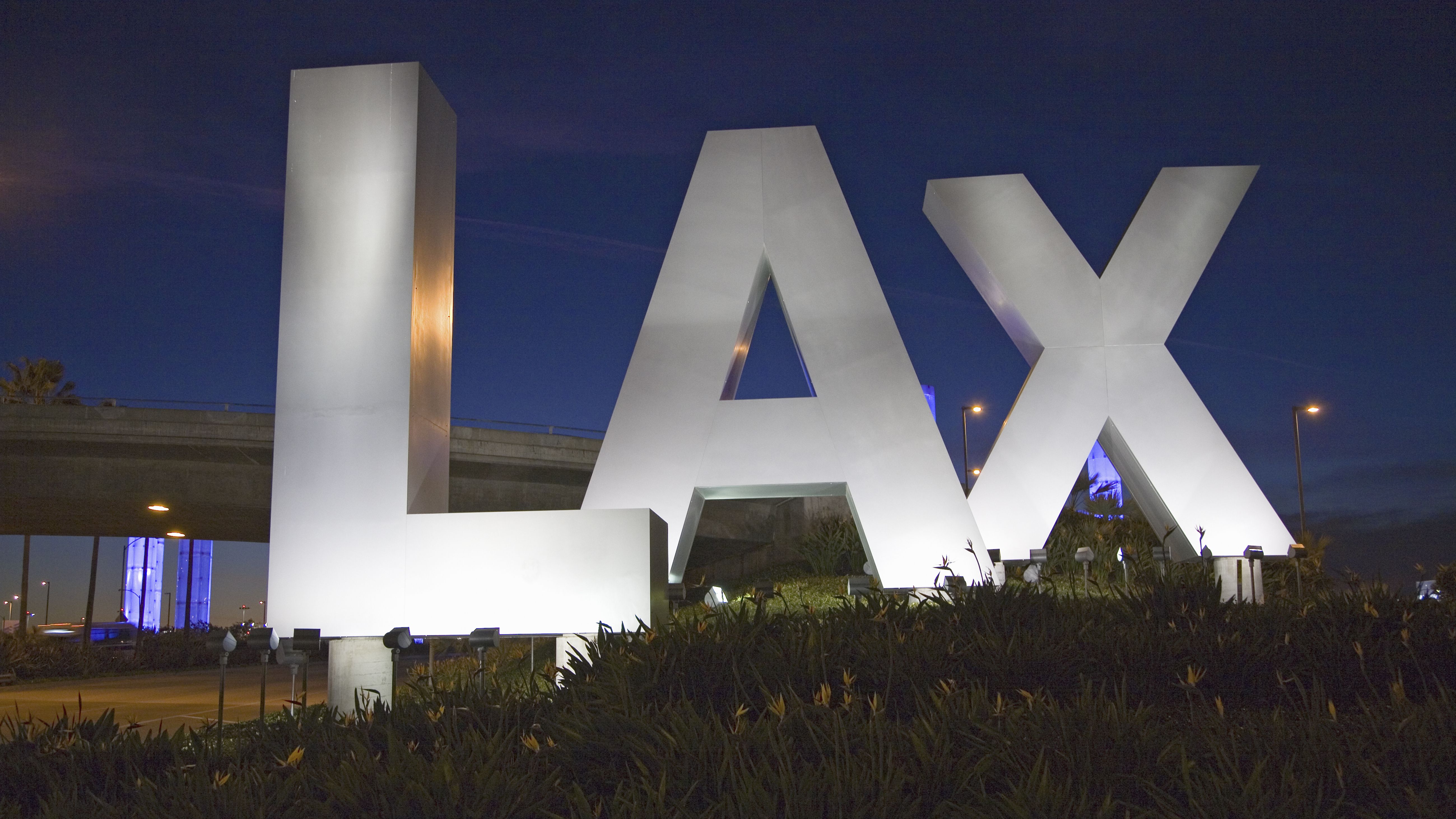 The LAX Airport Sign.