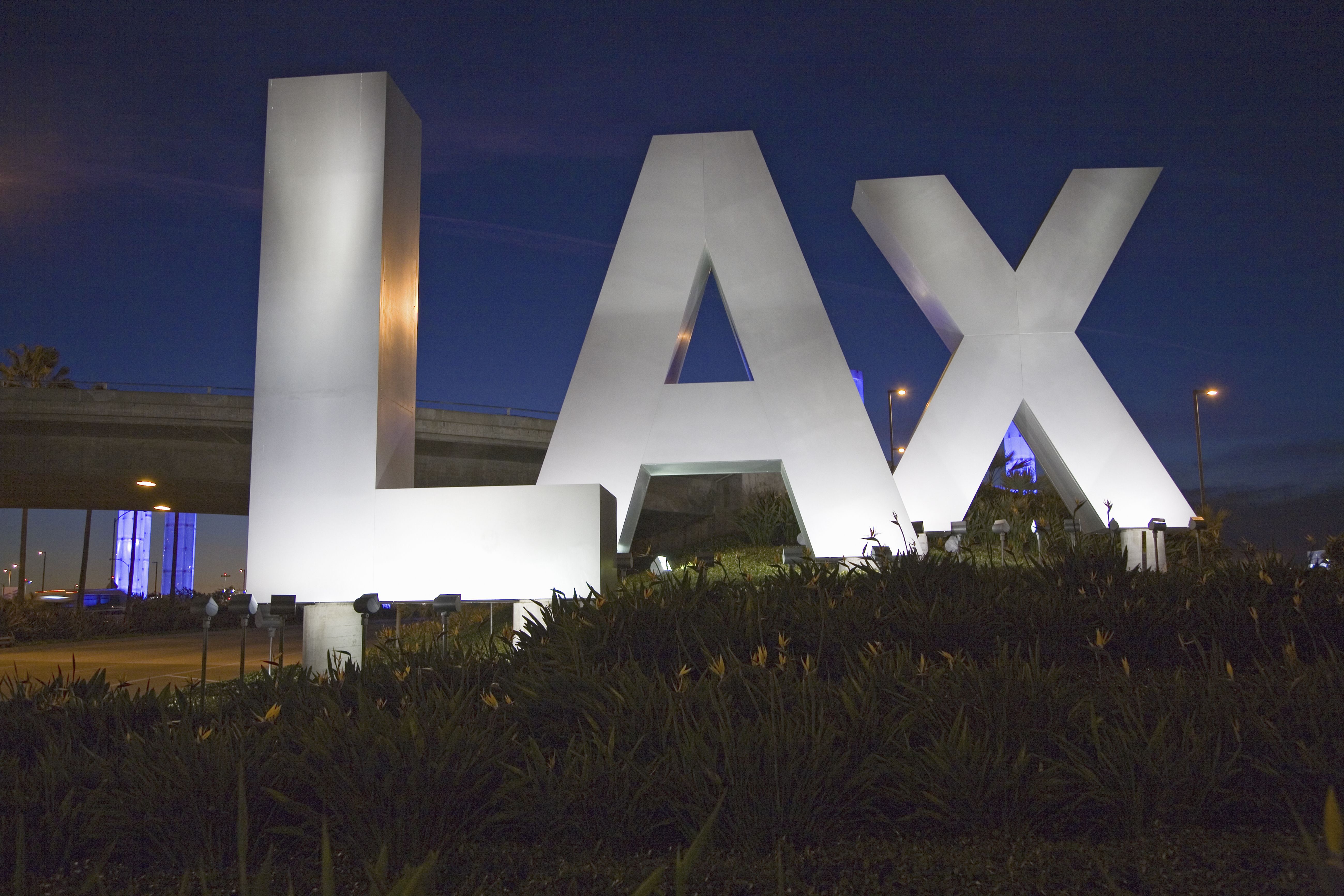 The LAX Airport Sign.