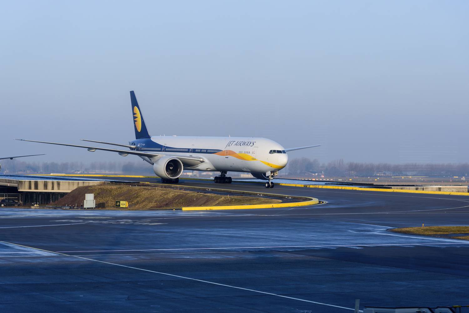 Jet Airways Boeing 777 Taxiing In Amsterdam