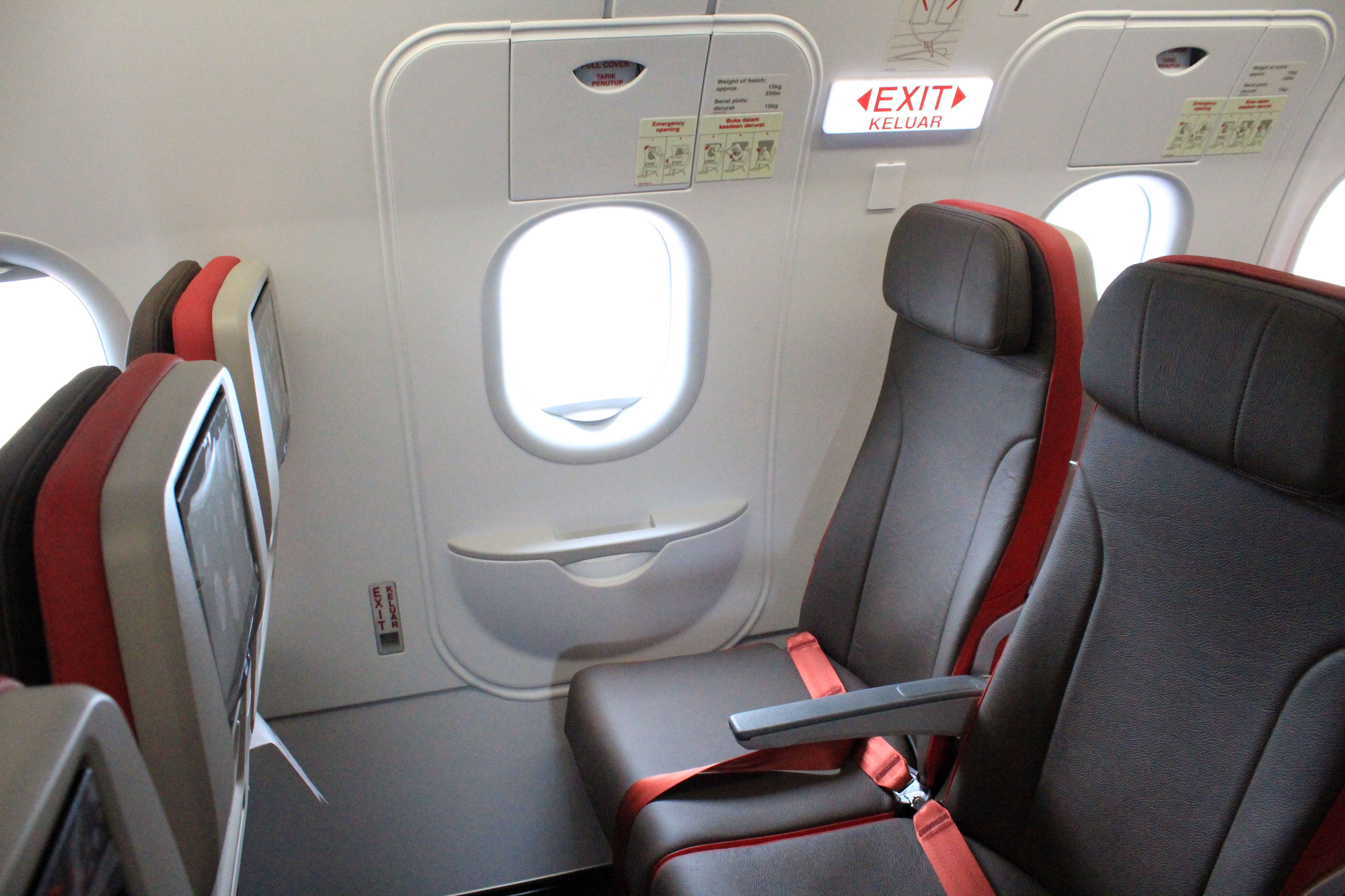 Exit row seats on Batik Air