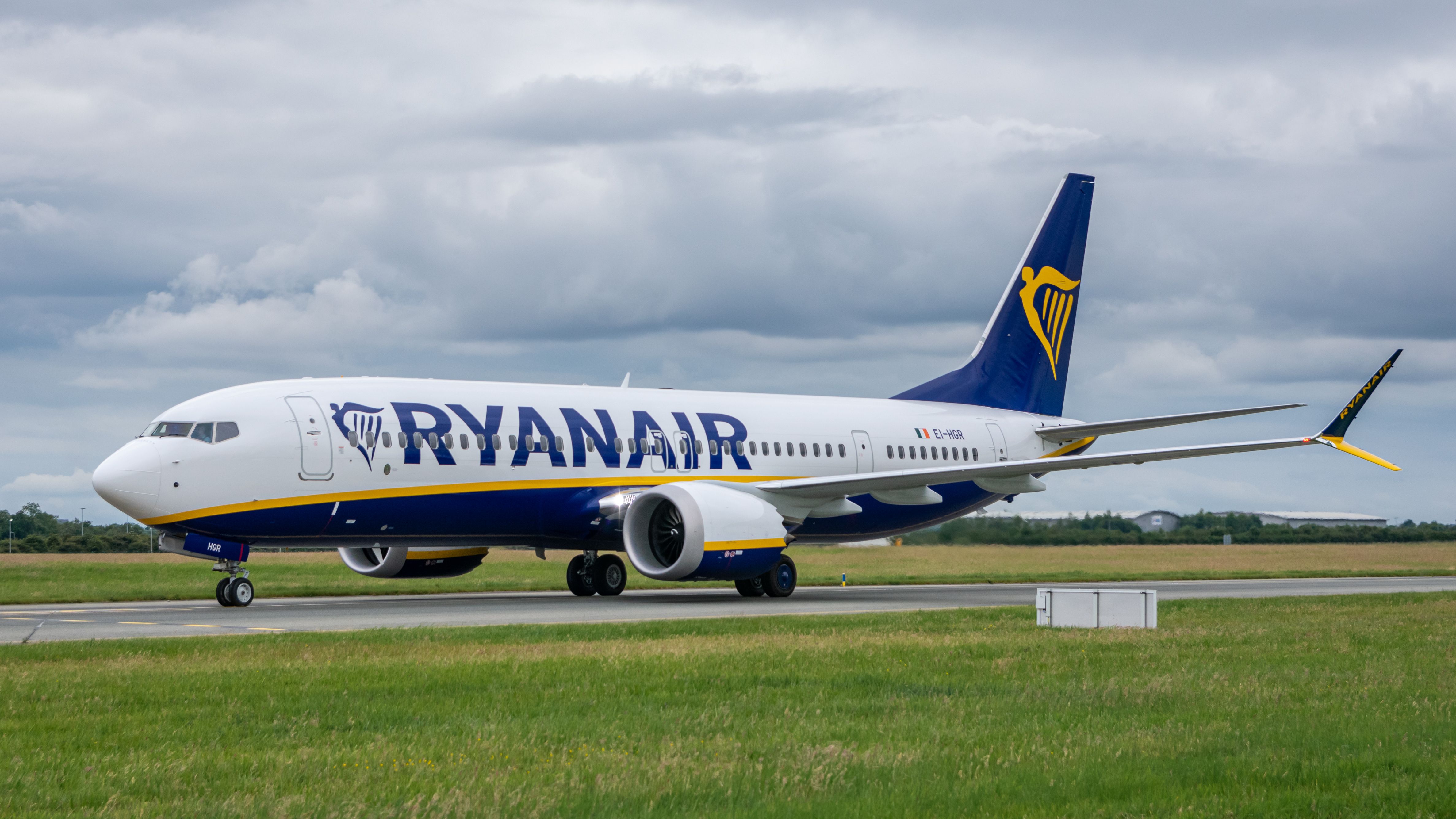 Ryanair Boeing 737 MAX at Dublin Airport