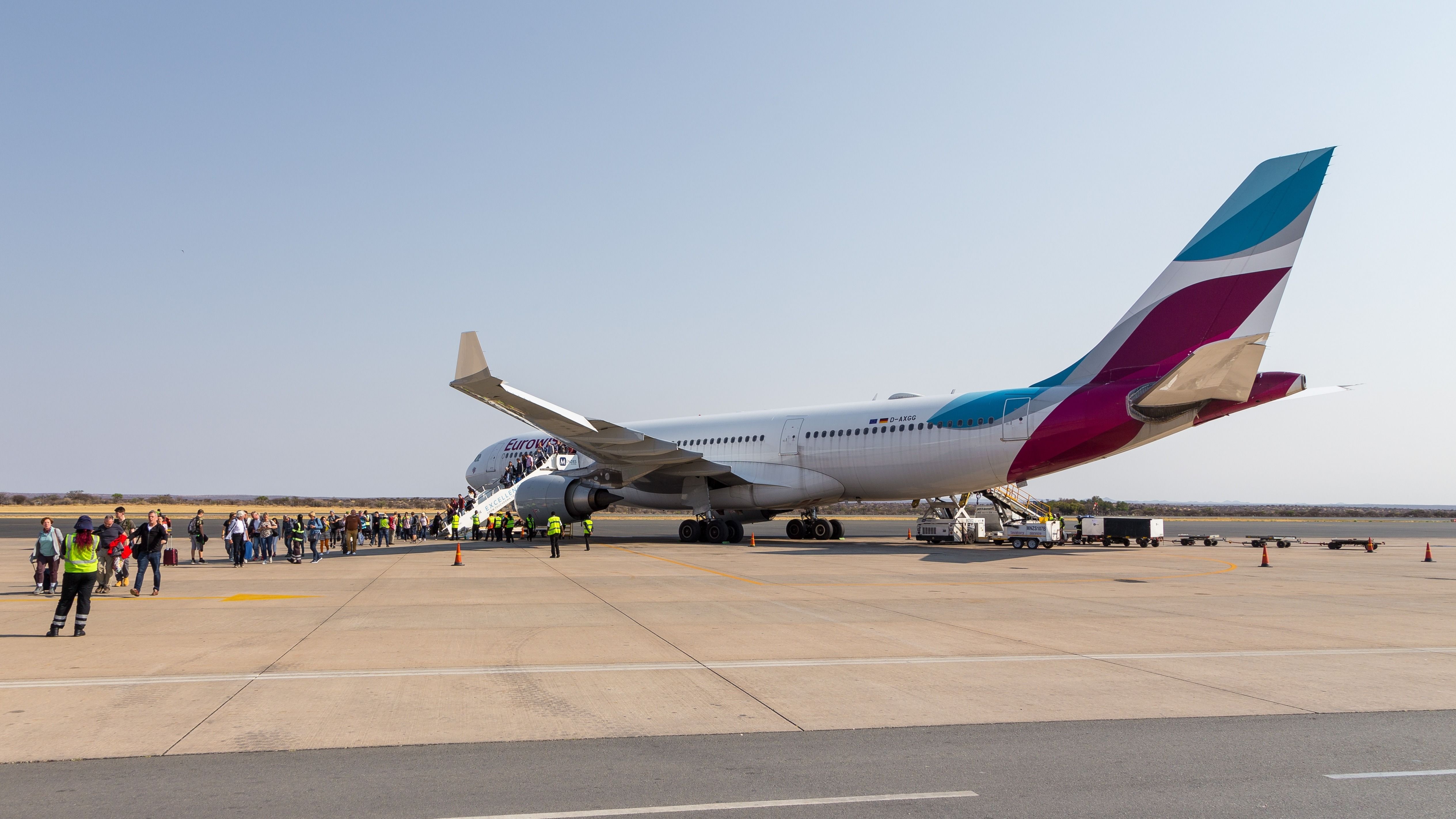 Eurowings Discover Airbus A330 at Windhoek Airport