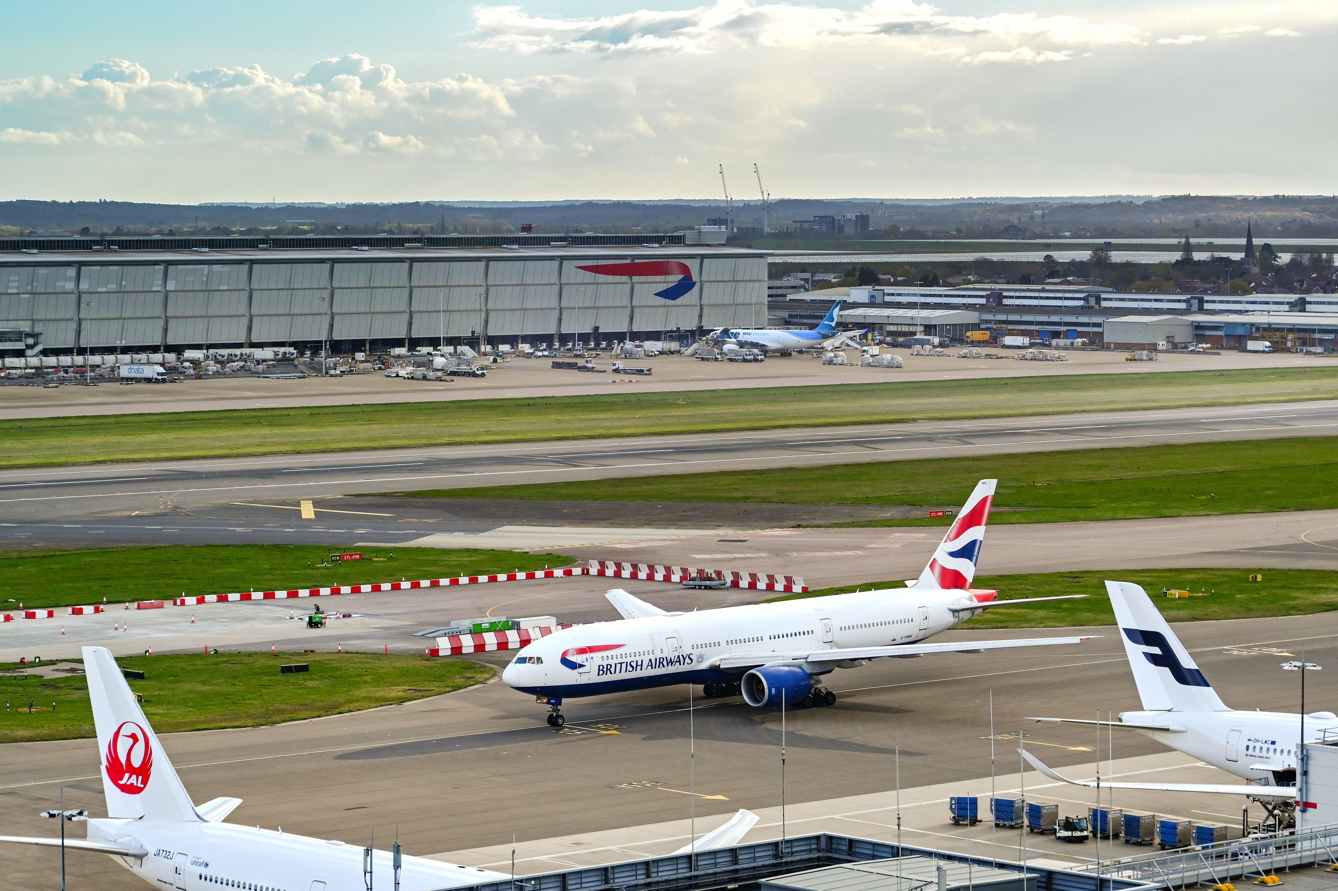 British Airways Boeing 777 at London Heathrow