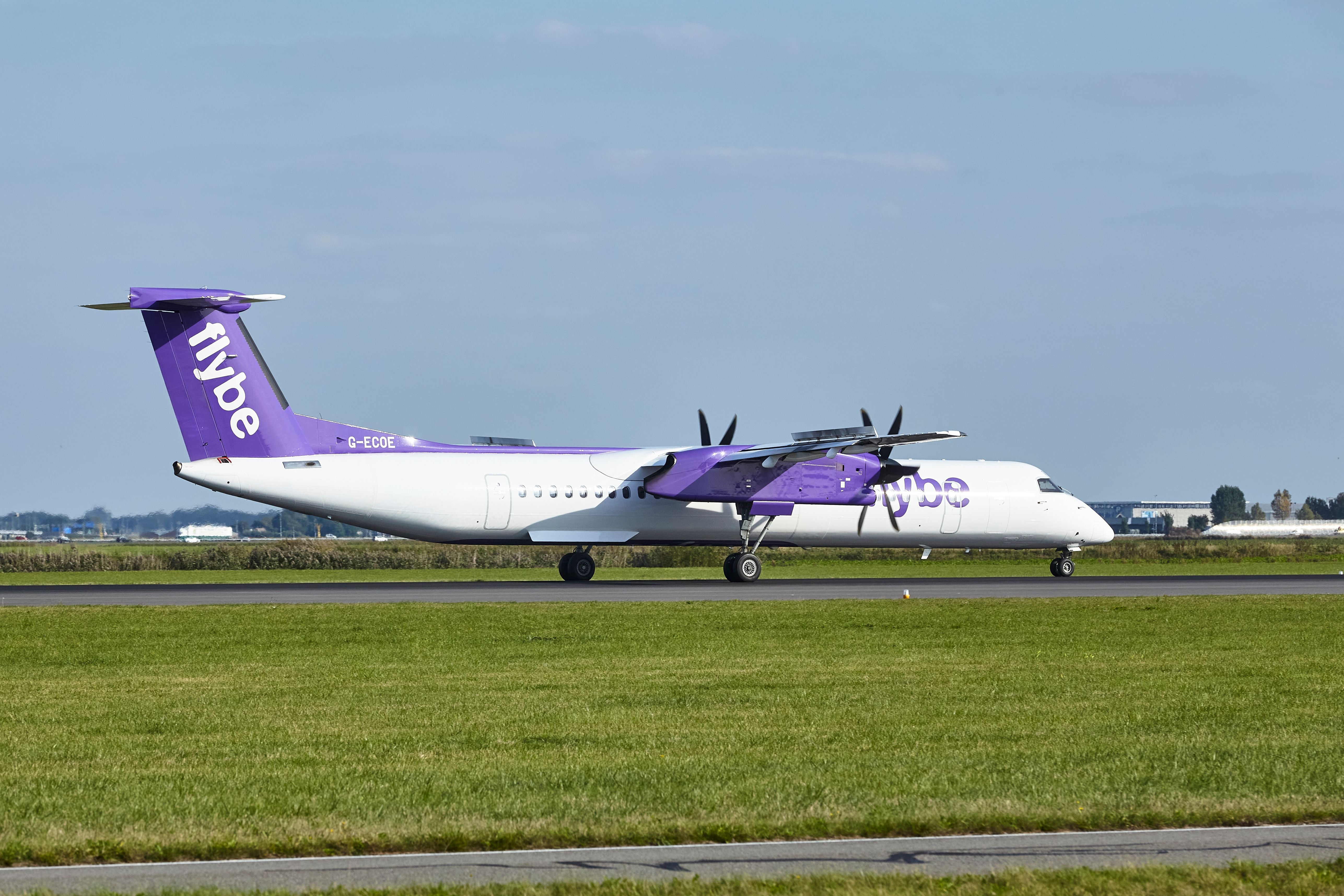 Flybe Dash 8 in the Netherlands