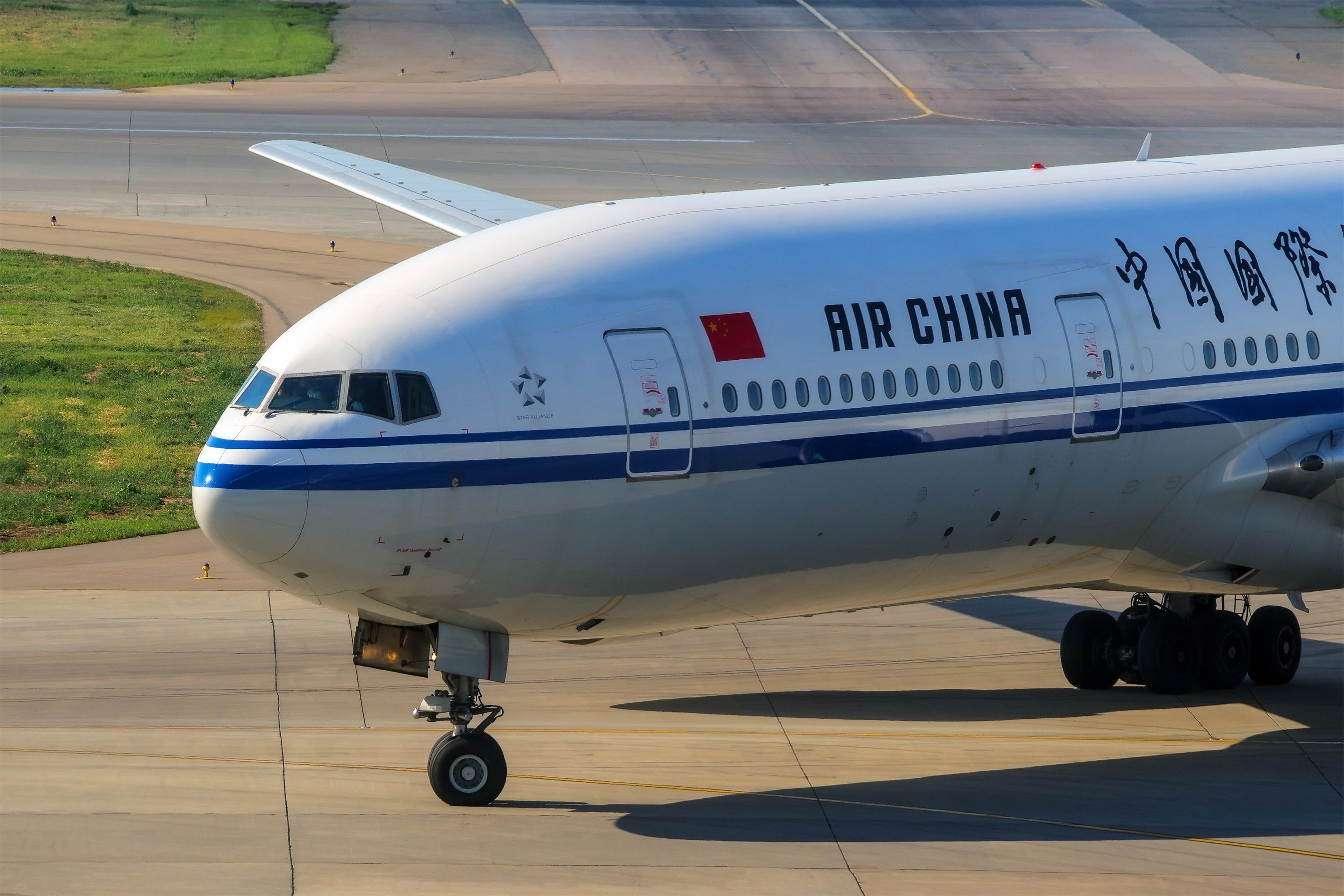 Air China Boeing 777 in Moscow