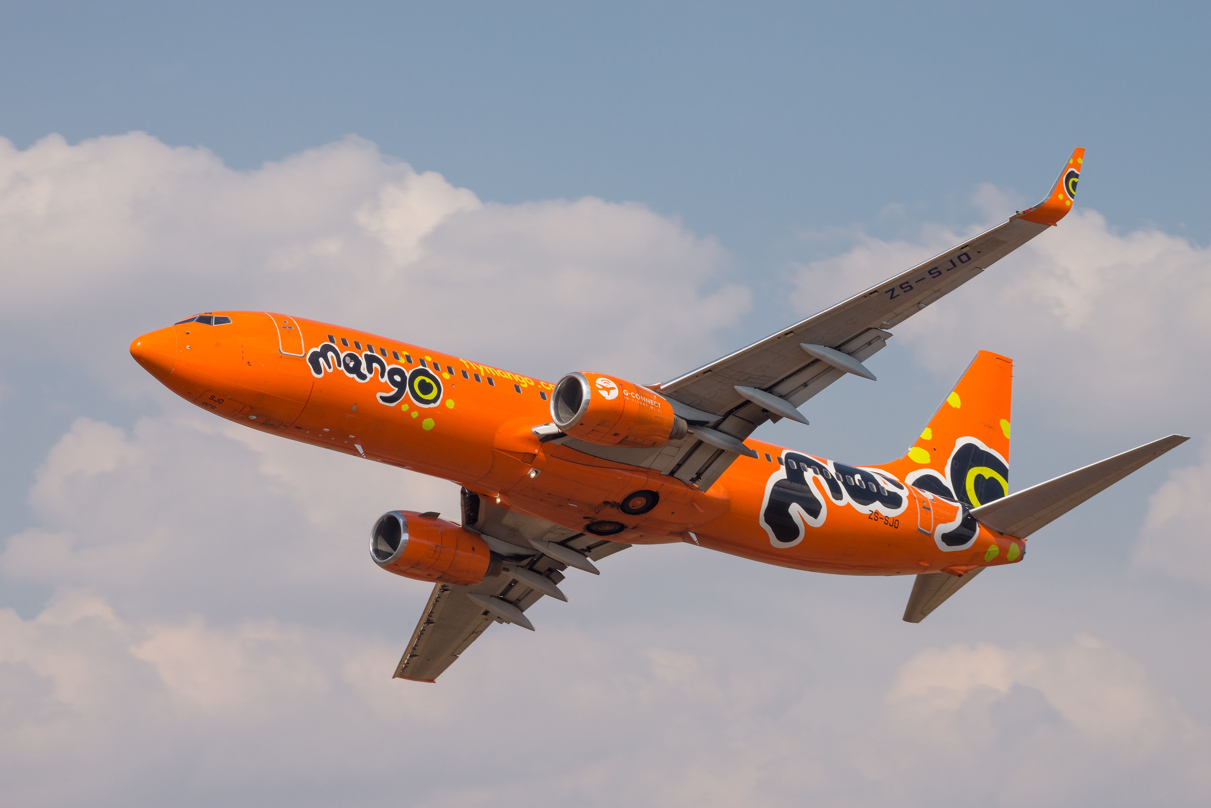 Mango Airlines Boeing 737 aircraft