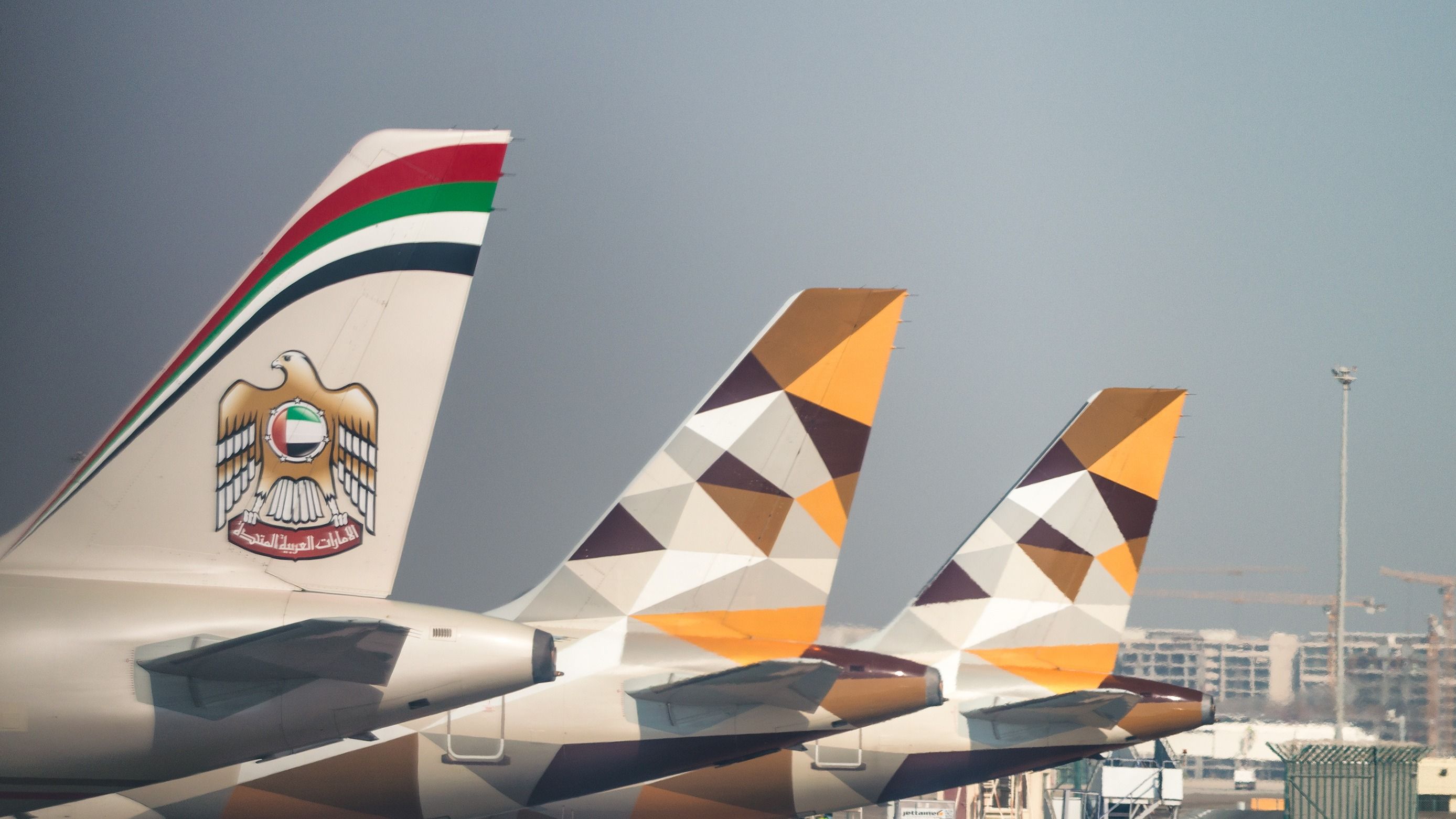Etihad Airways Aircraft at Abu Dhabi International Airport.