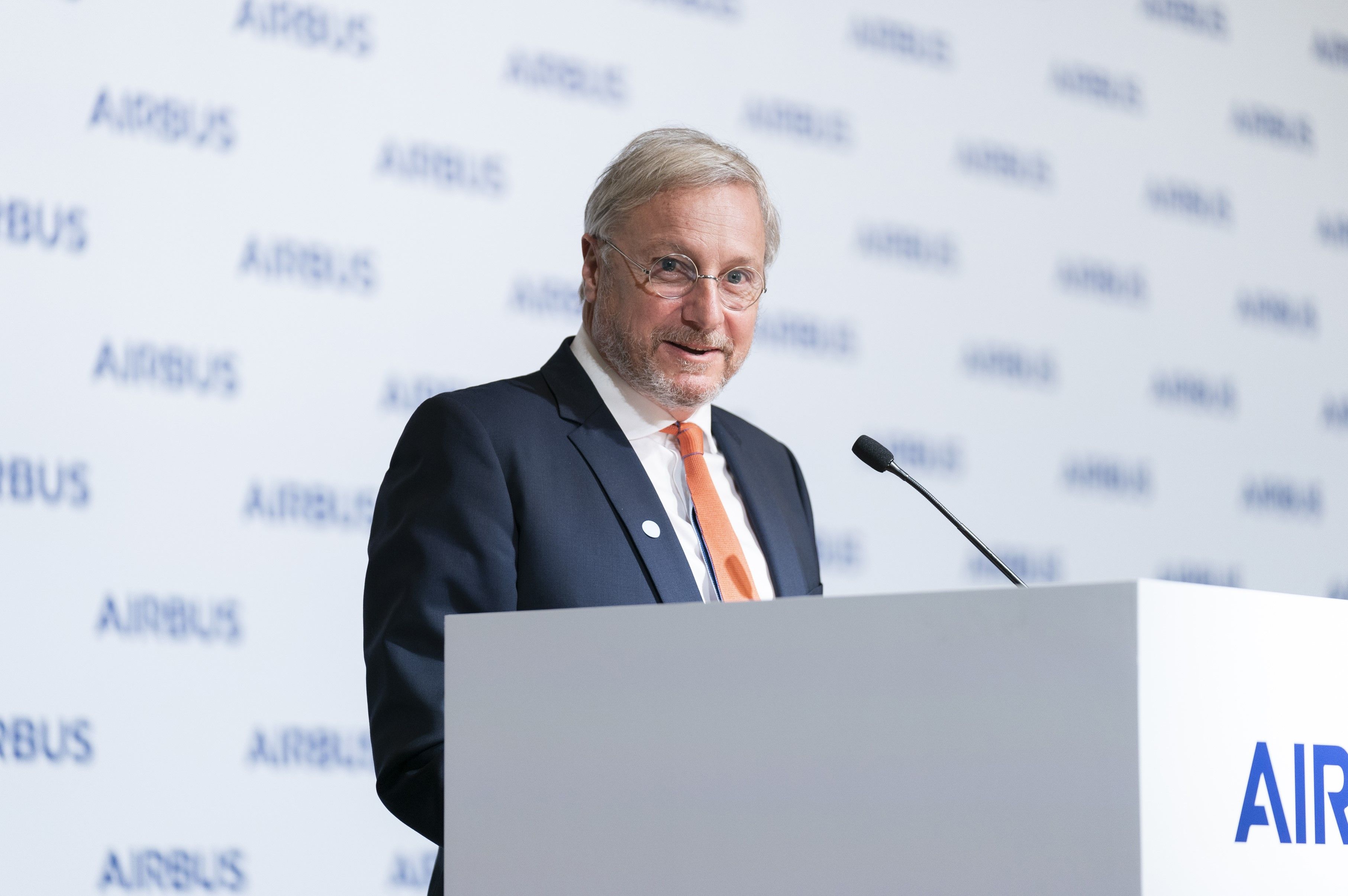 Christian Scherer Speaking At A Press Conference