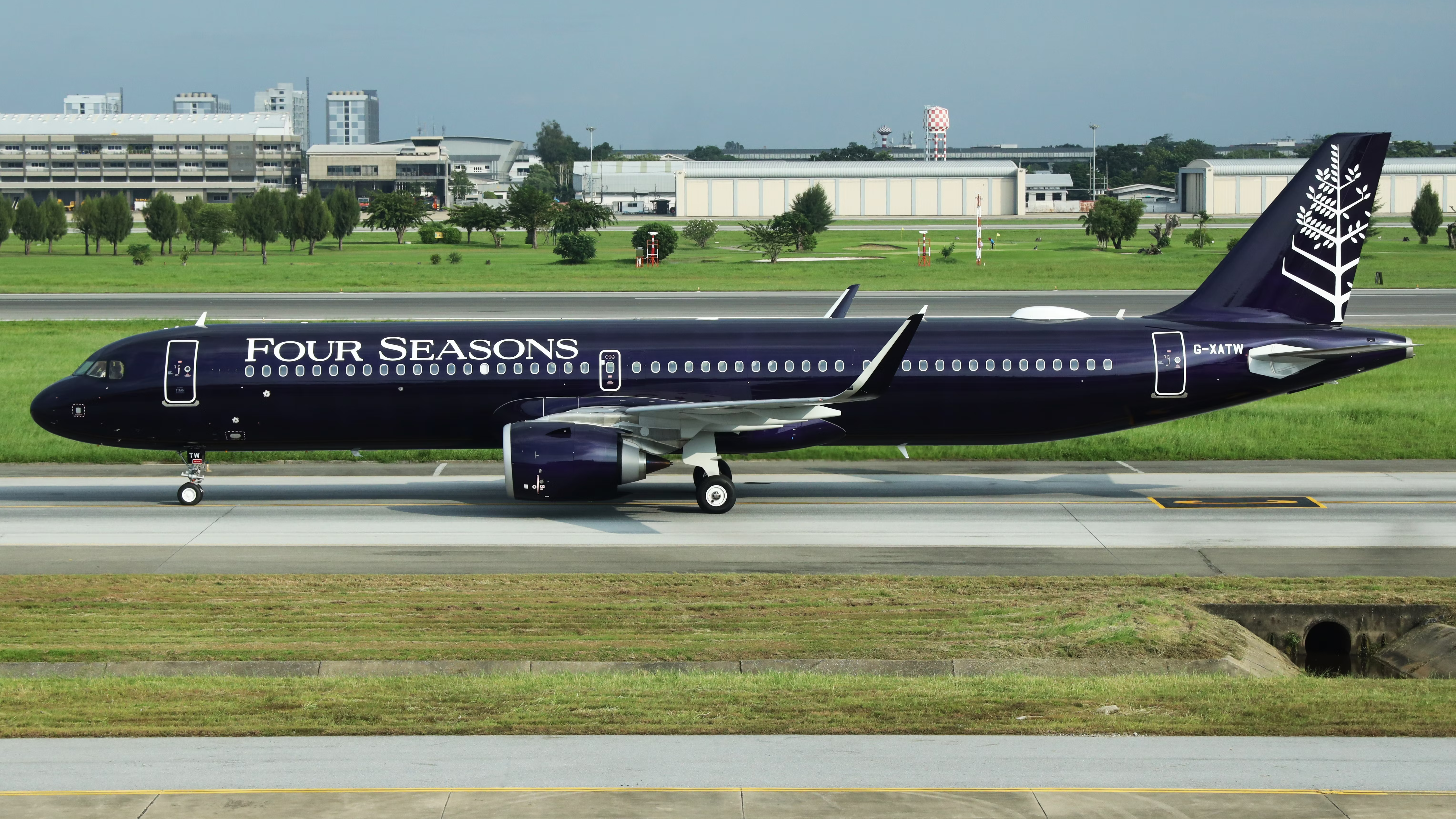 The Four Seasons A321LR at Donmueang International Airport