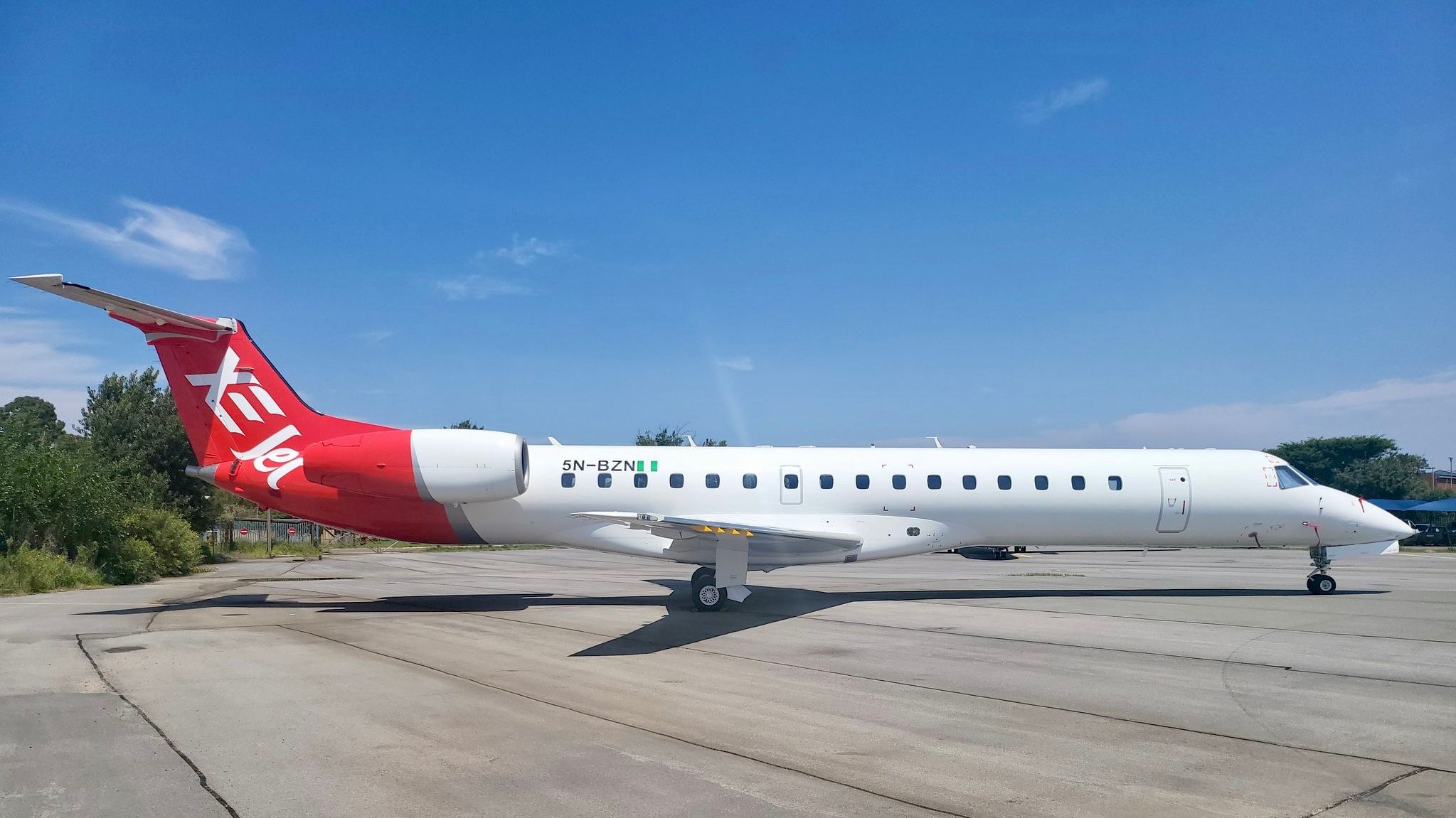 Xejet Embraer 145 registered 5N-BZN has been suspended. 