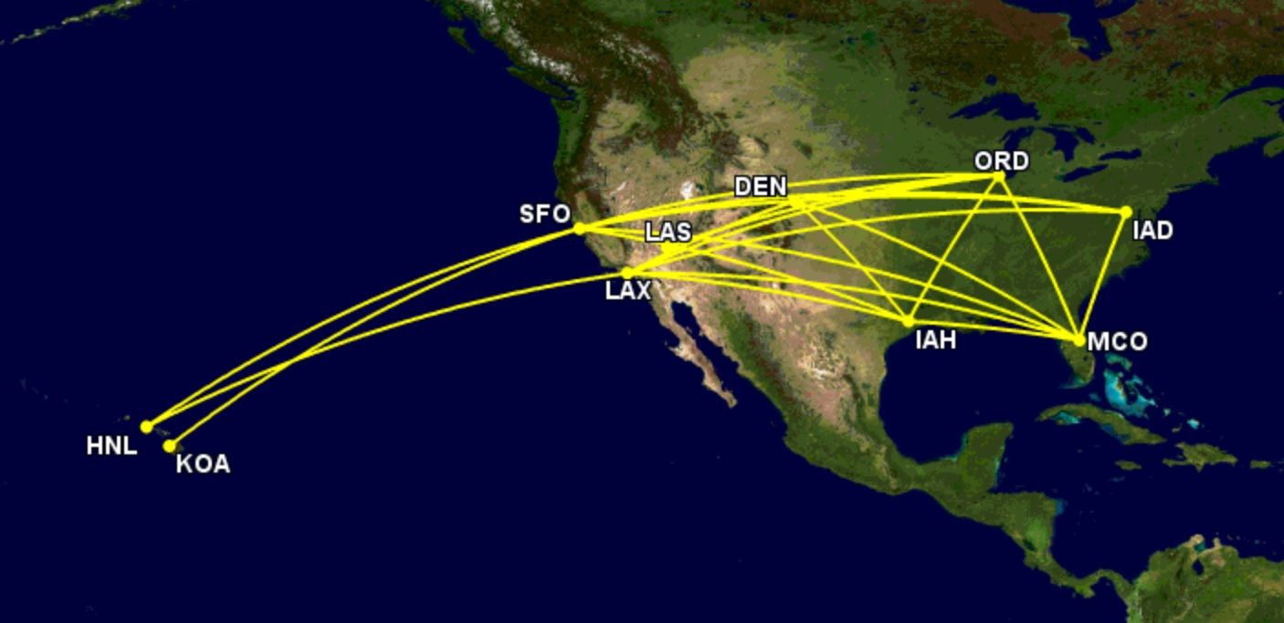 Where United Airlines Is Flying Its Boeing 757-300s