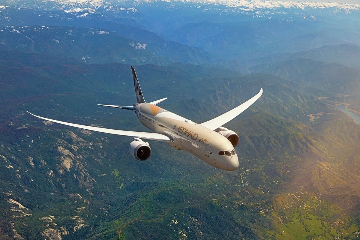 Etihad Airways Boeing 787 Dreamliner. 