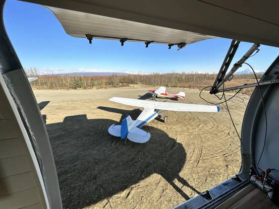 a plane on the ground