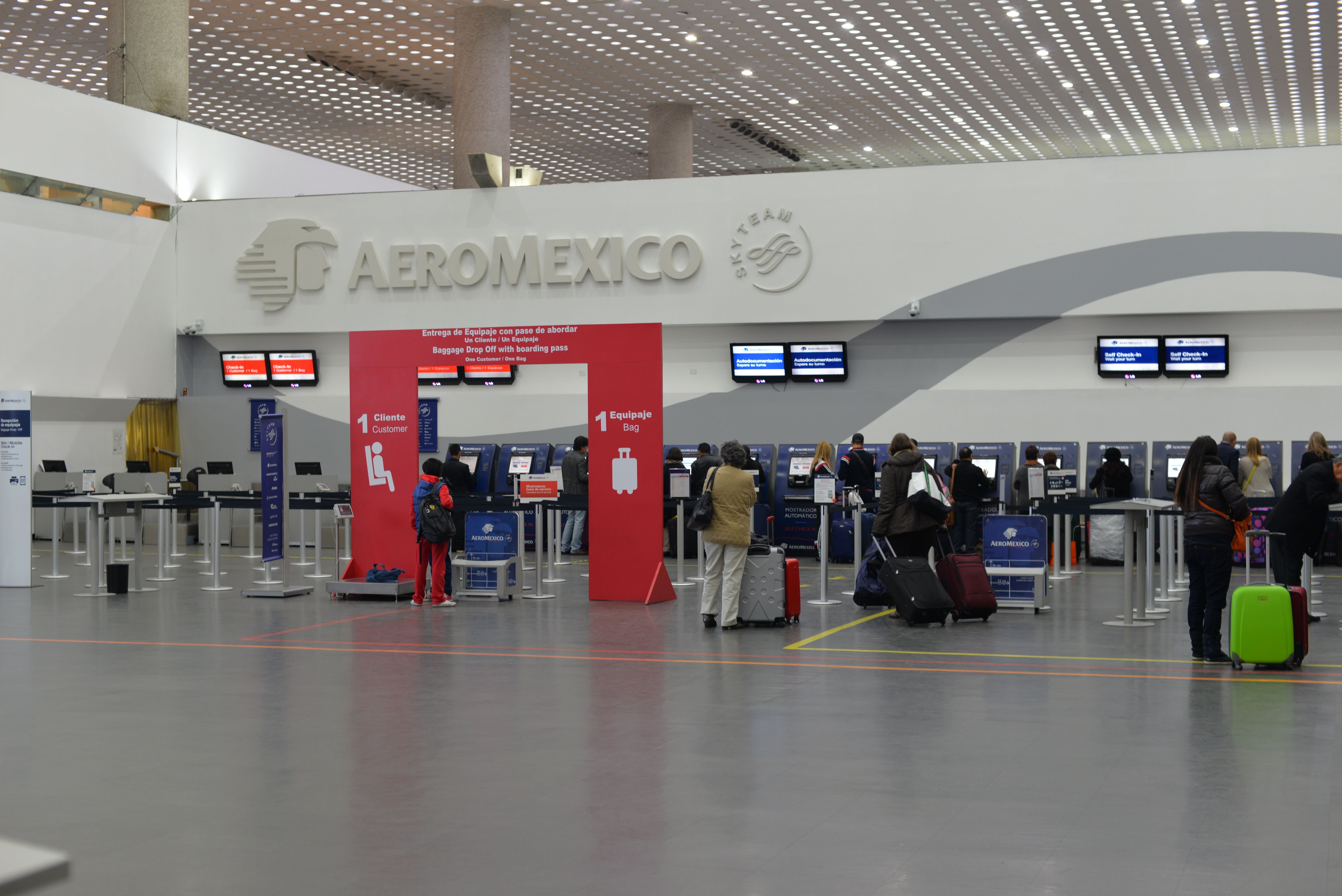 Nearby Aeromexico's Check-In area at MEX airport.