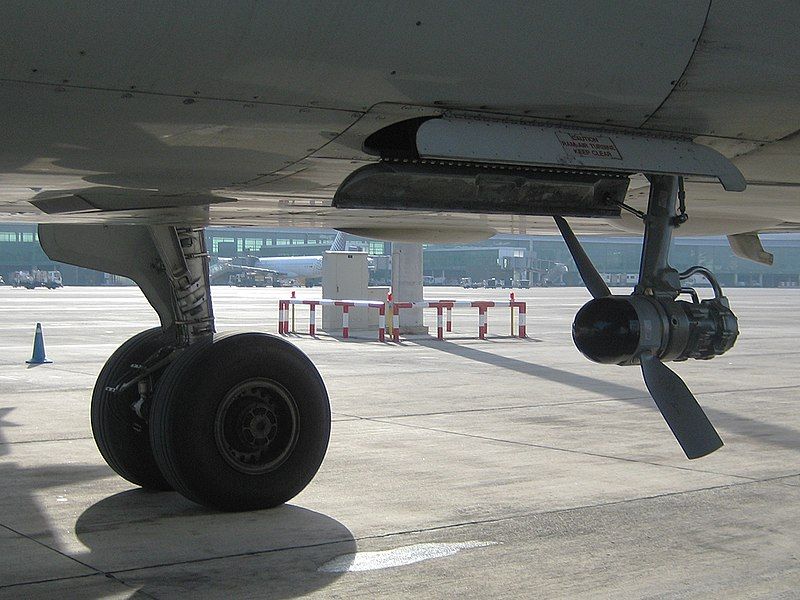 The Ram Air Turbine of an Airbus A320.