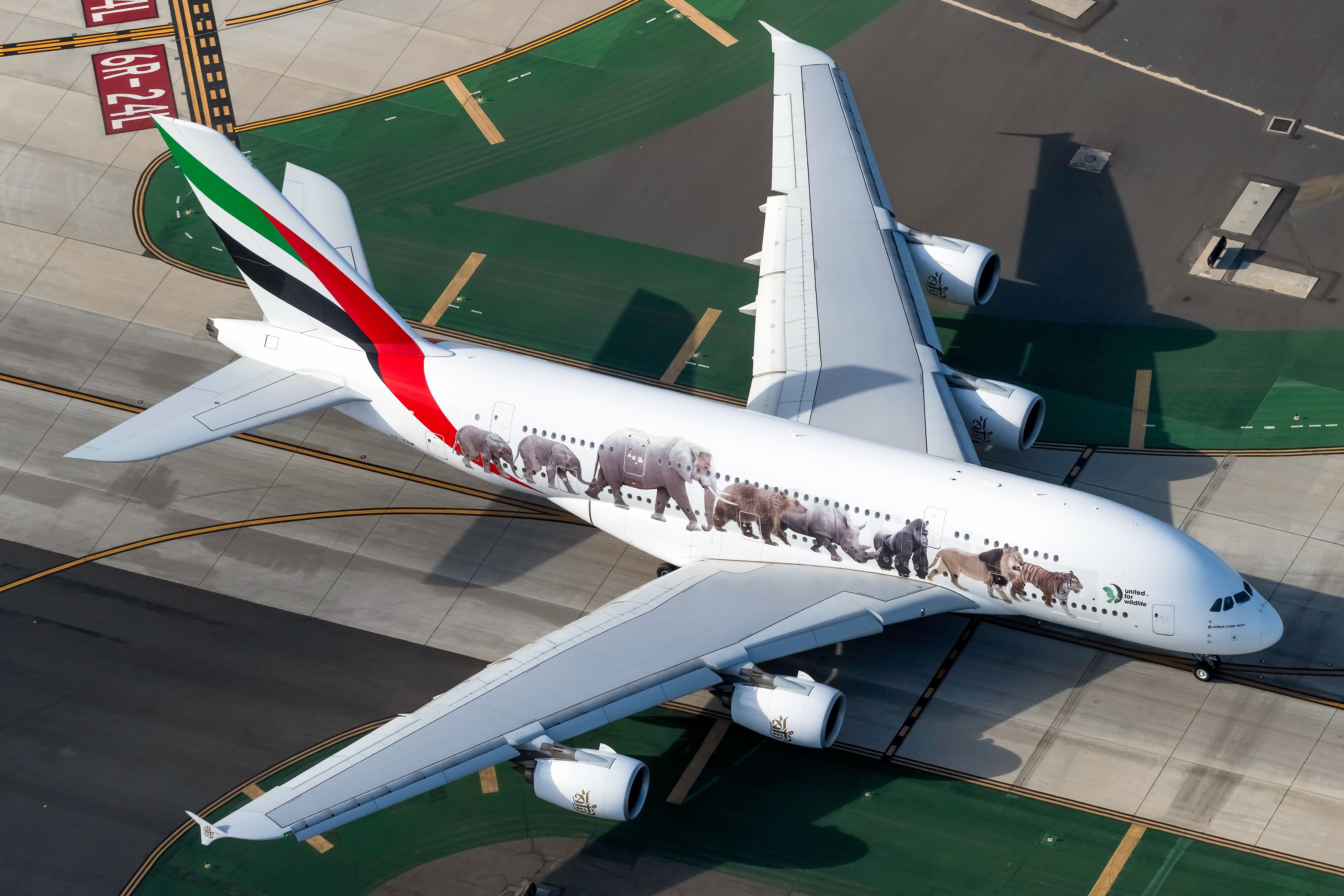 A6-EOM Emirates (United for Wildlife Livery) Airbus A380-861 (1) (1) (2)