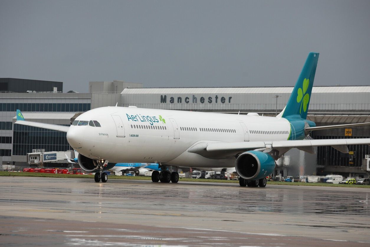 Aer Lingus Airbus A330 Taxiing In Manchester