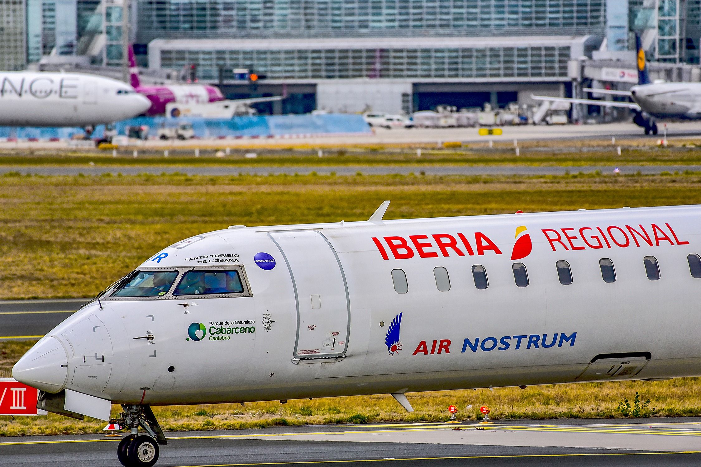 Air Nostrum Mitsubishi CRJ1000ER operated on behalf of Iberia Express