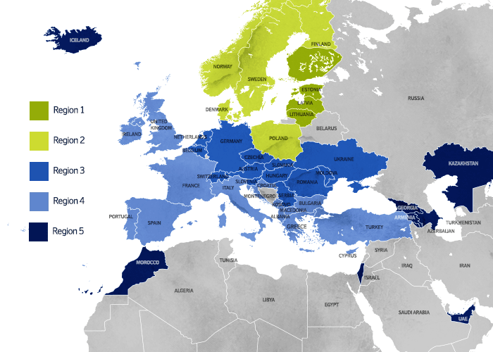 airBaltic region map