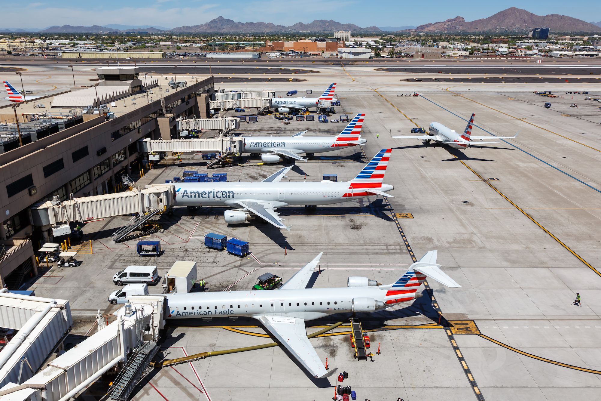 American Airlines at PHX airport