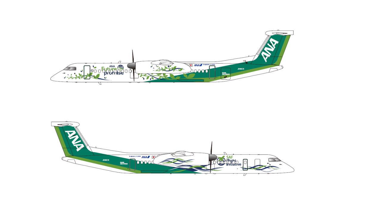 ANA Future Promise Dash 8 Livery