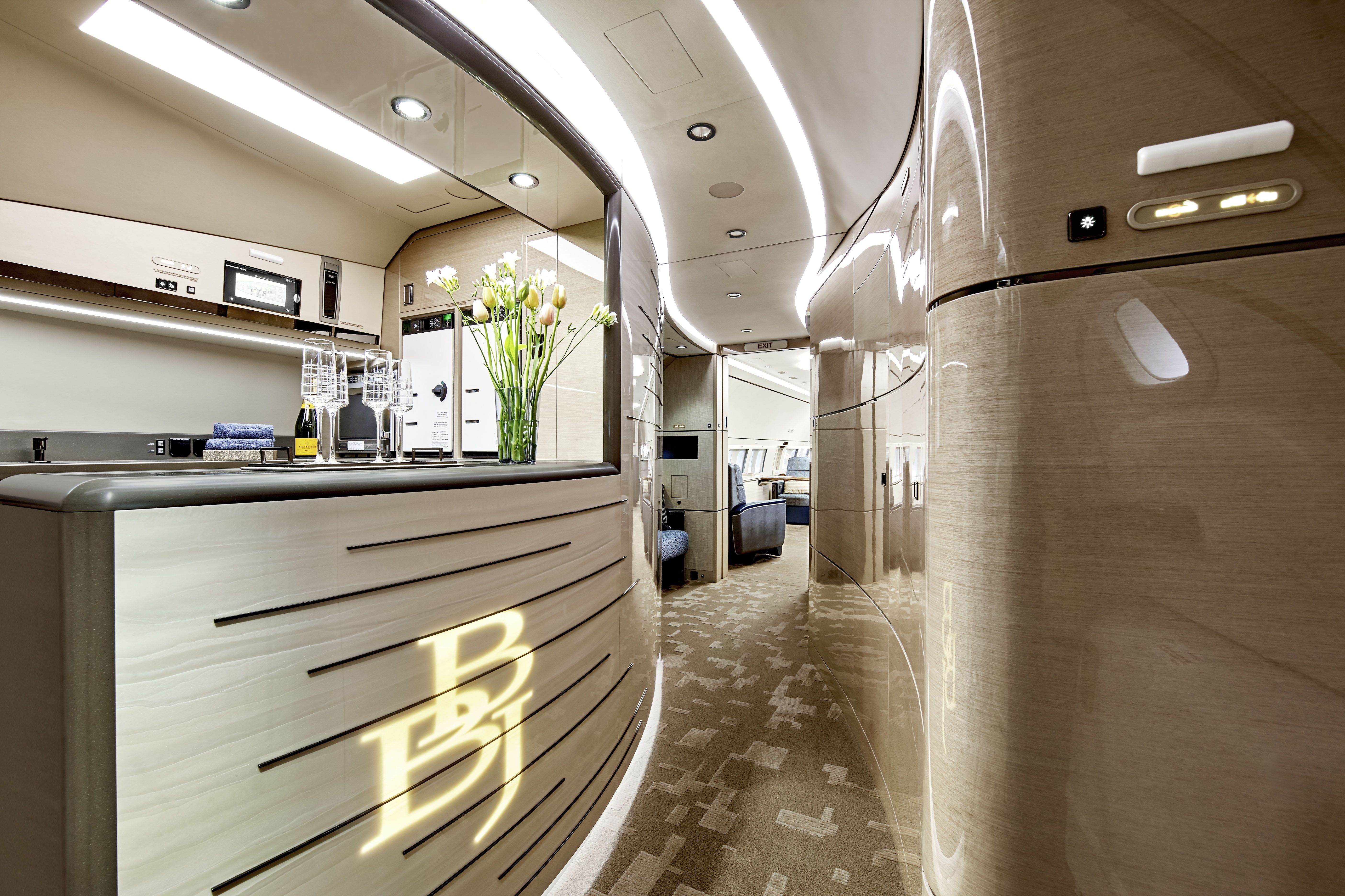BBJ interior