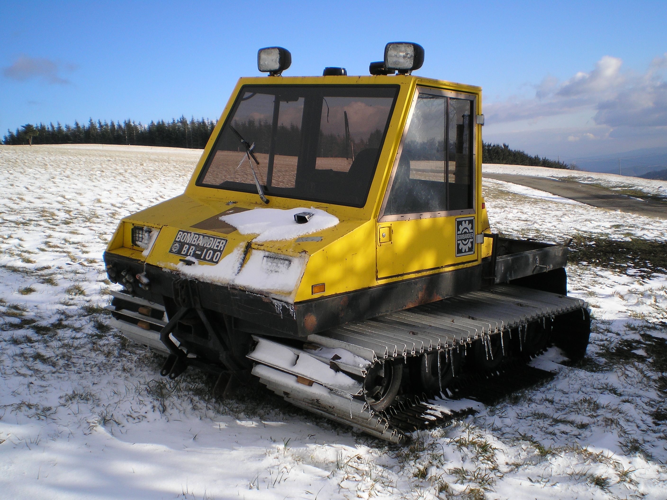 Bombardier snow plow