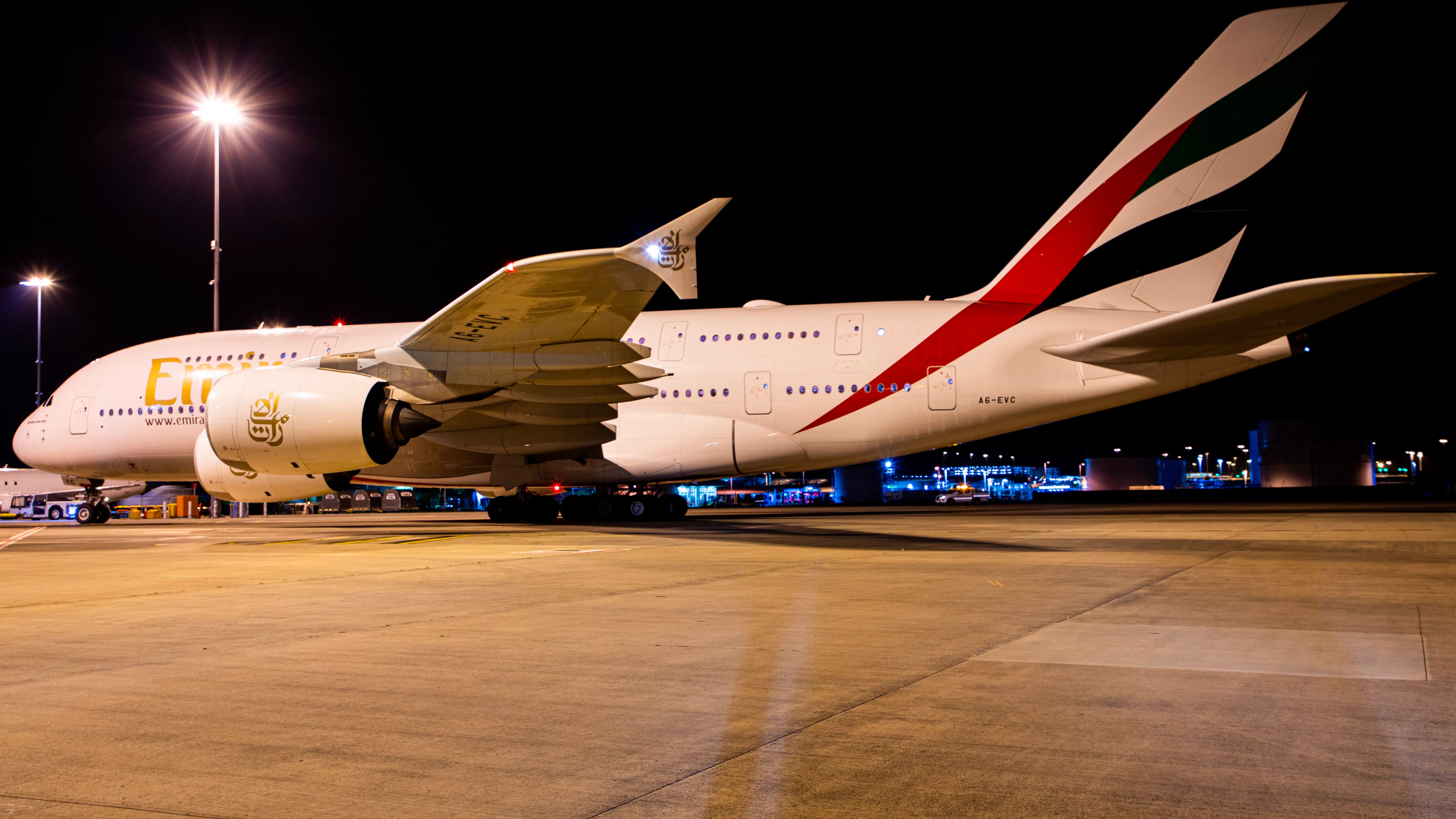 Brisbane Airport Emirates Airbus A380 