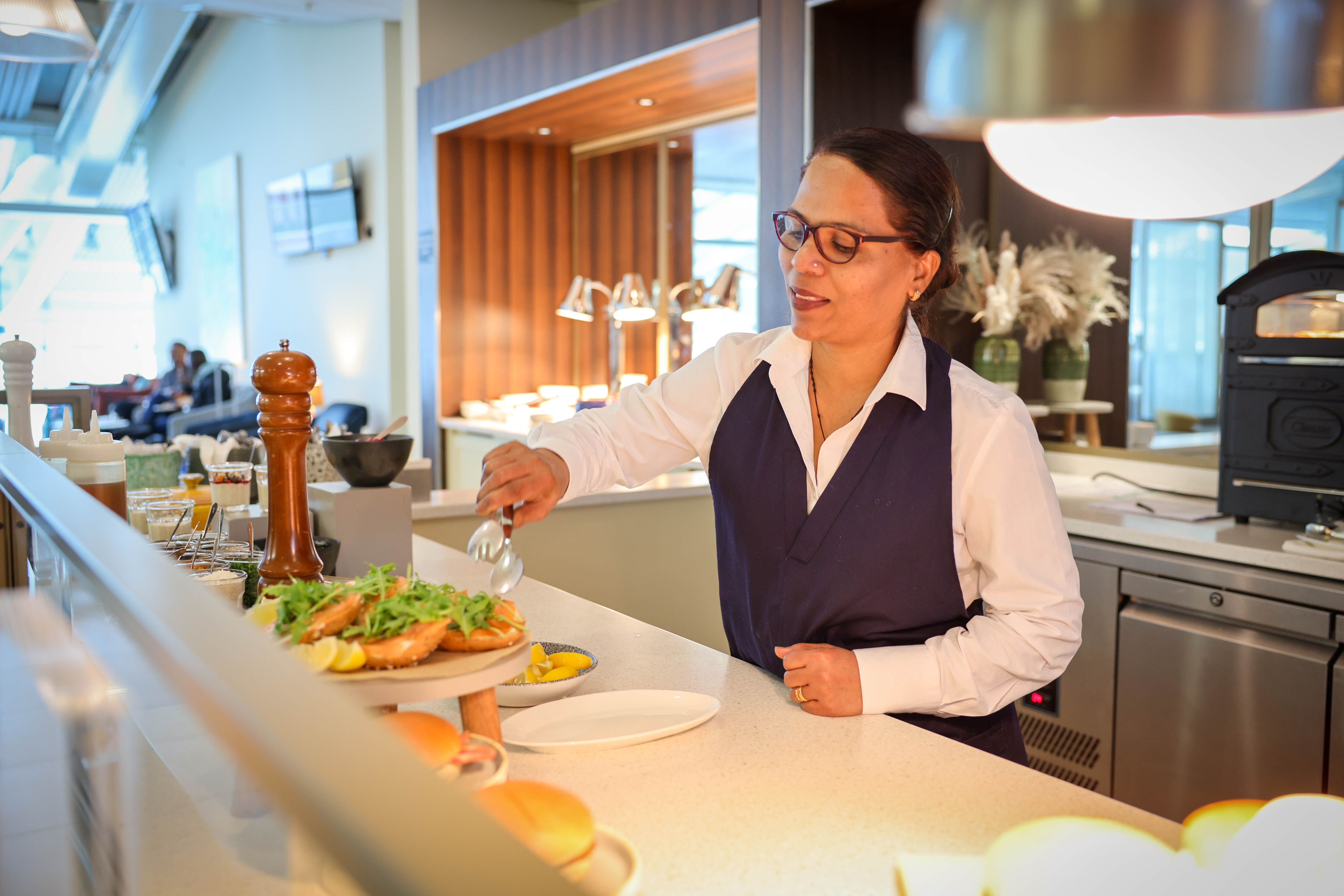 British Airways' new deli station at its Heathrow Terminal 5B lounge